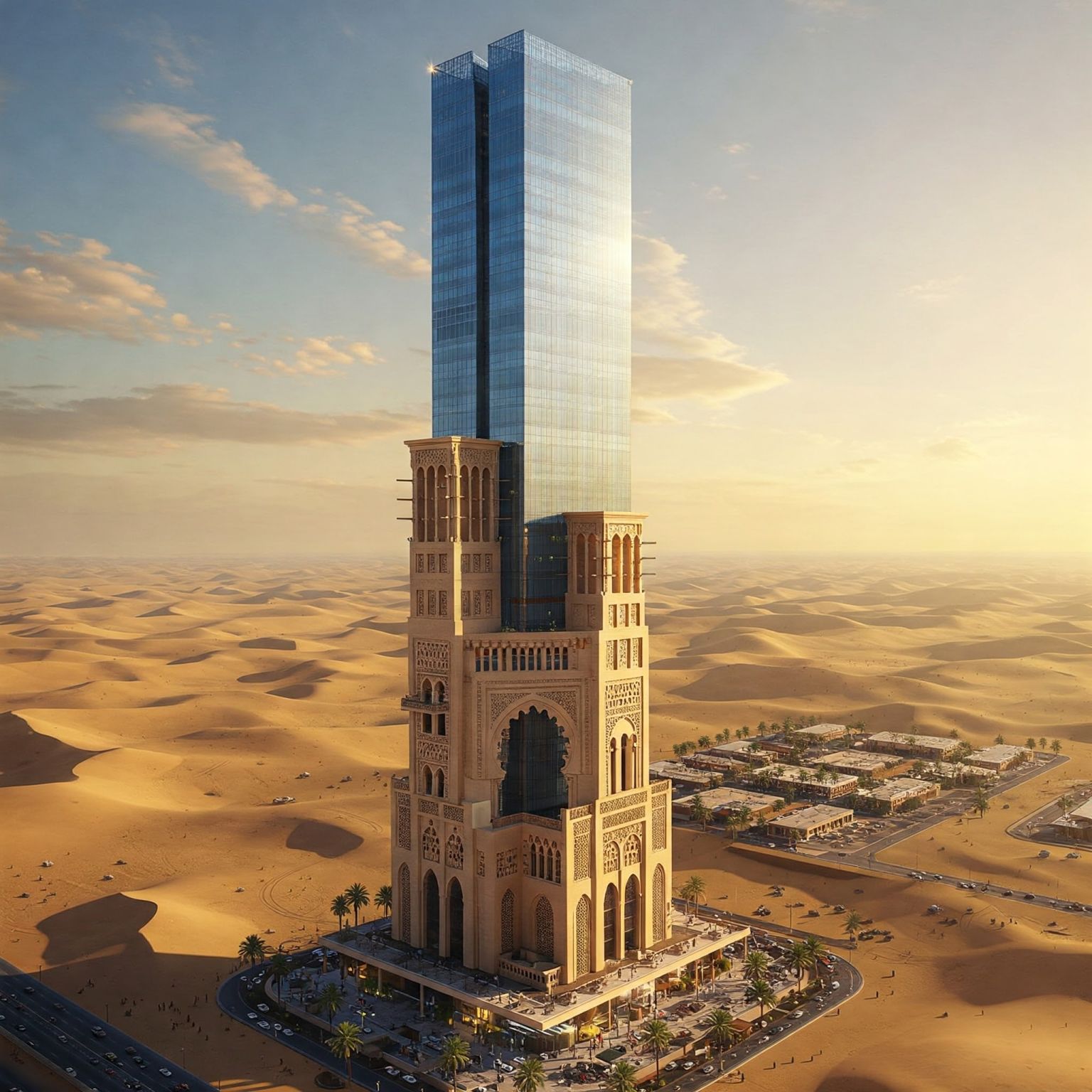 Dubai’s modern landscape was strongly influenced by British planners and Western architectural trends 🏗️—but imagine a contemporary vision that ful...