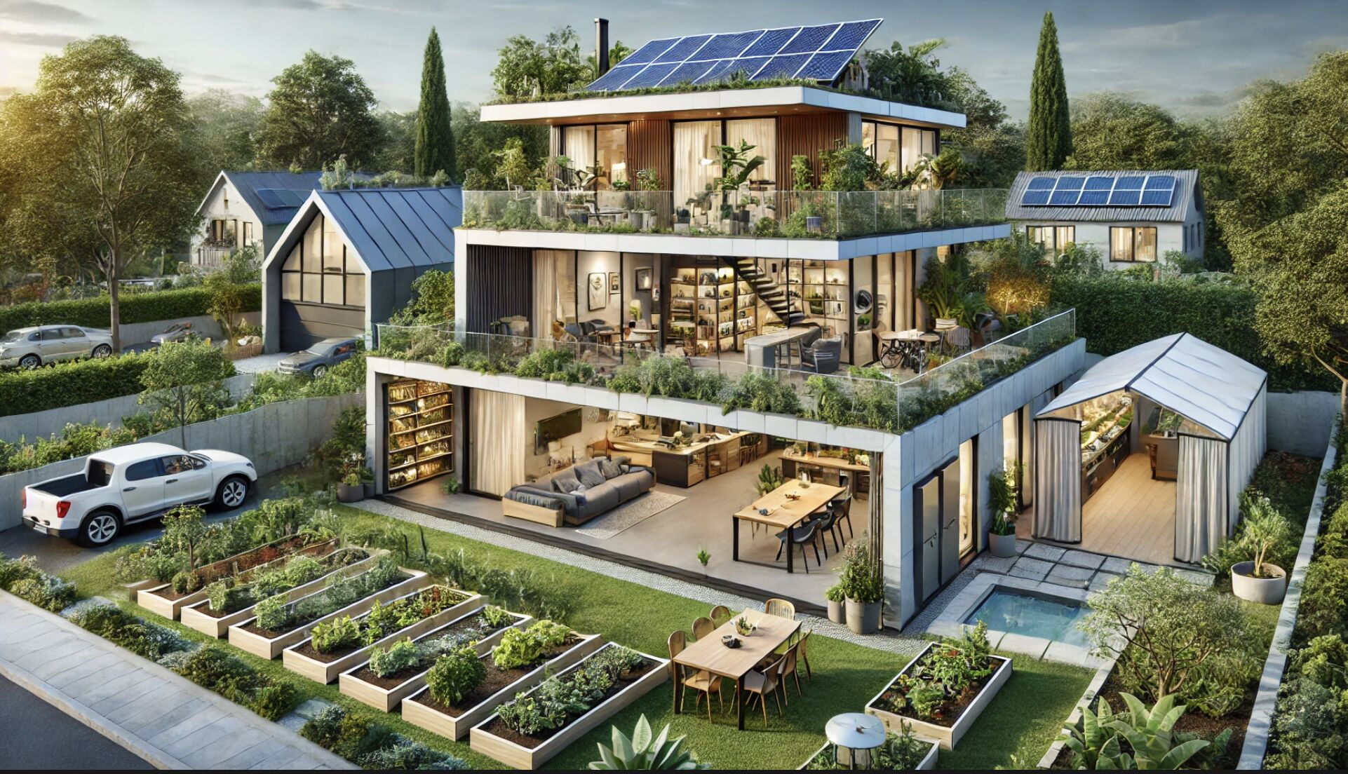 Daily AI Property Inspiration - The Future of Off-Grid Living
