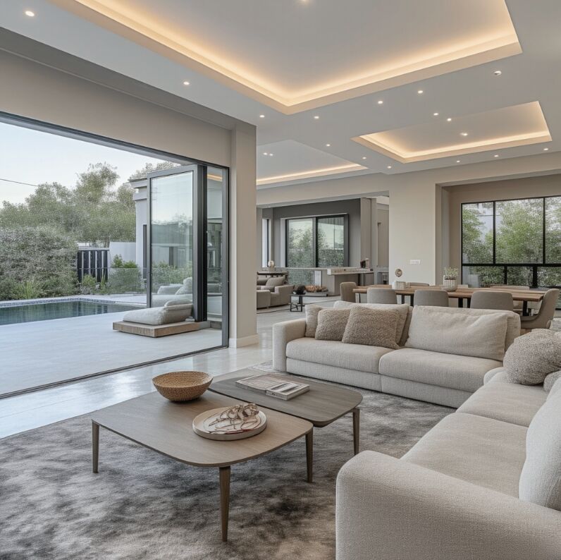 Daily AI Property Inspiration - Experience the fusion of ultra-modern elegance with seamless indoor-outdoor living. Luxury real estate, meticulousl...
