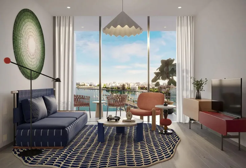 Furnished/Sea & Marina Views/Construction 46%