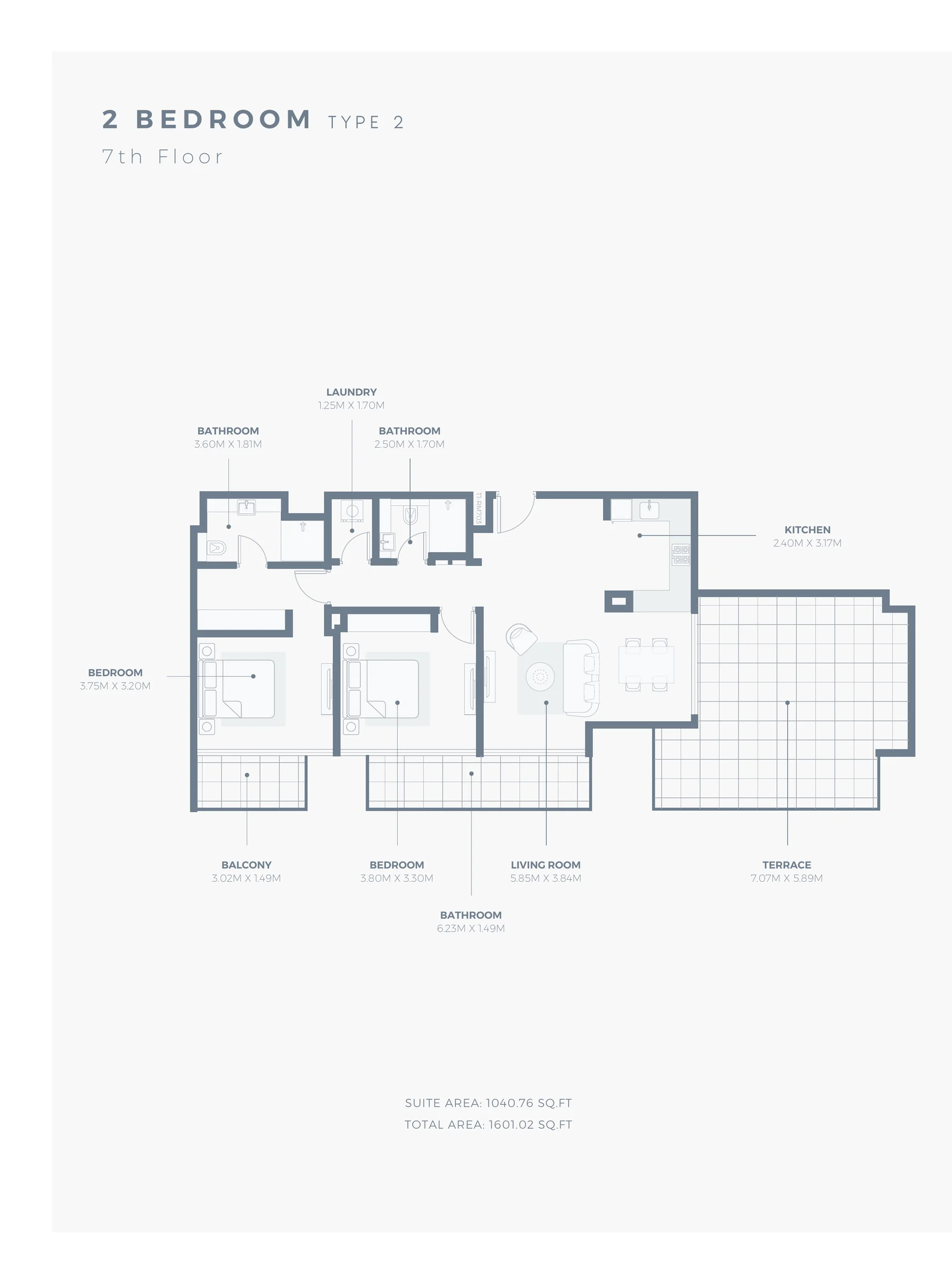 Studios to two-bedroom homes with balconies