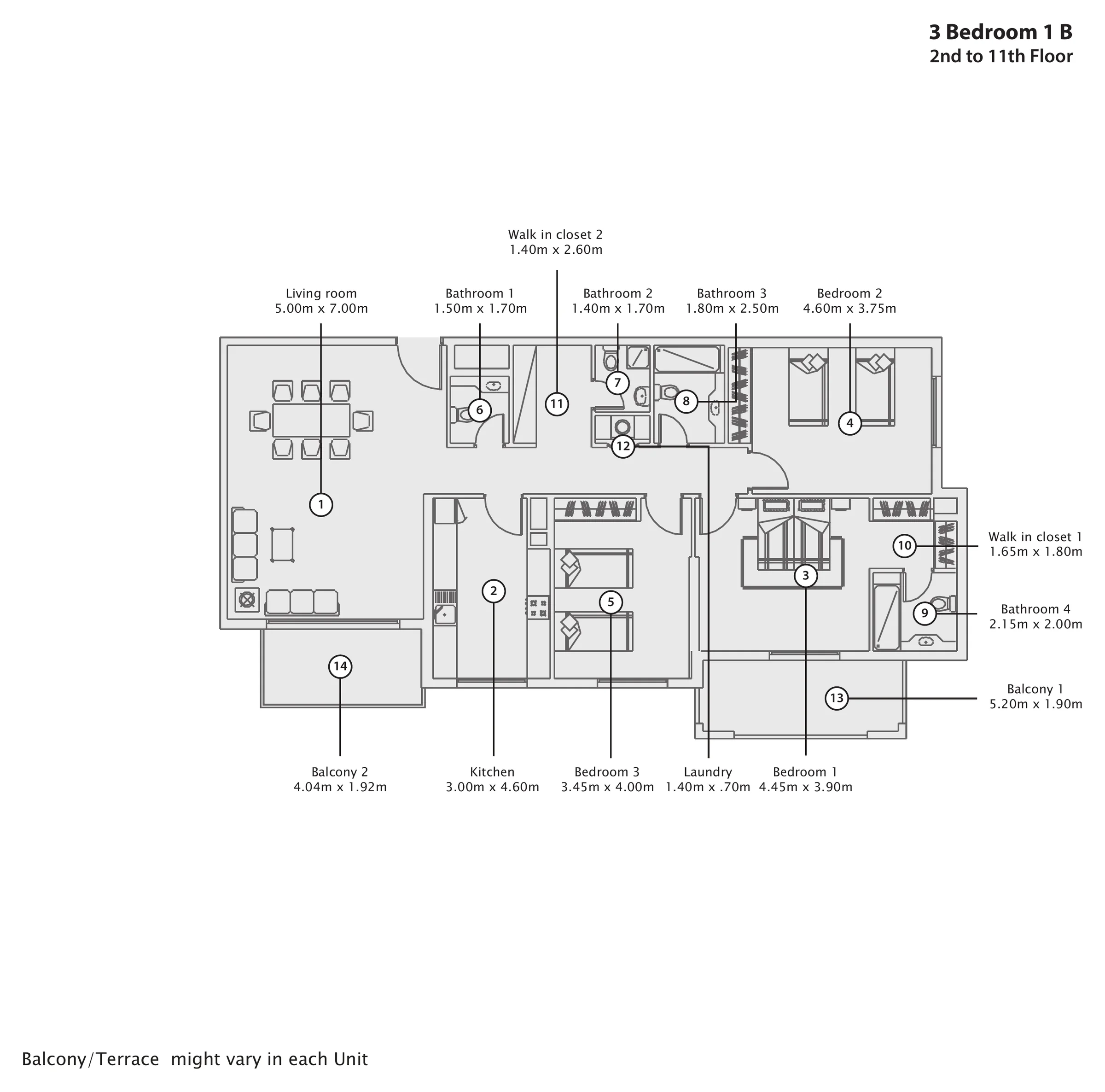 Three-bedroom homes