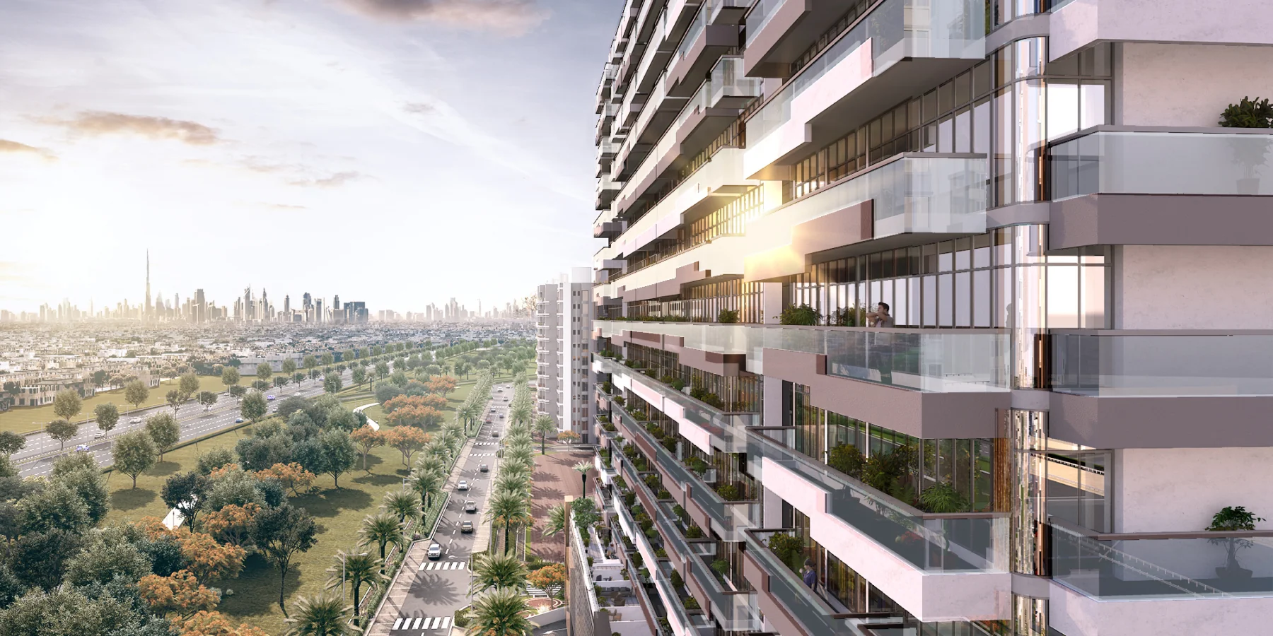 Studios to two bedrooms, each with a balcony