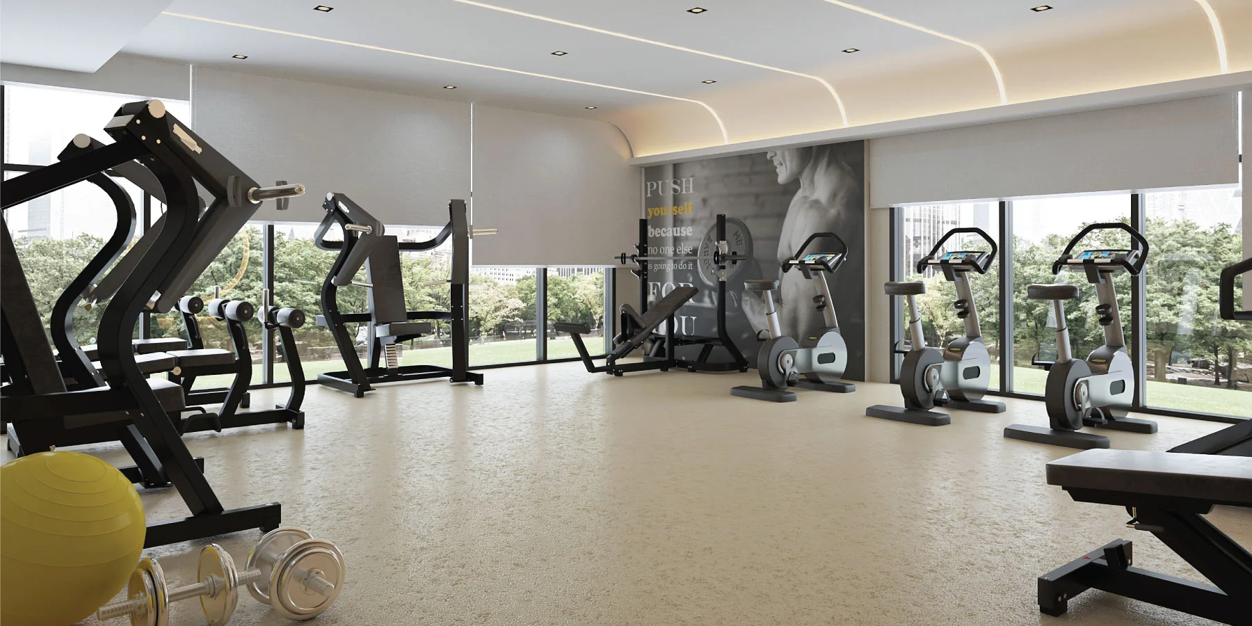 A gym and retail planned