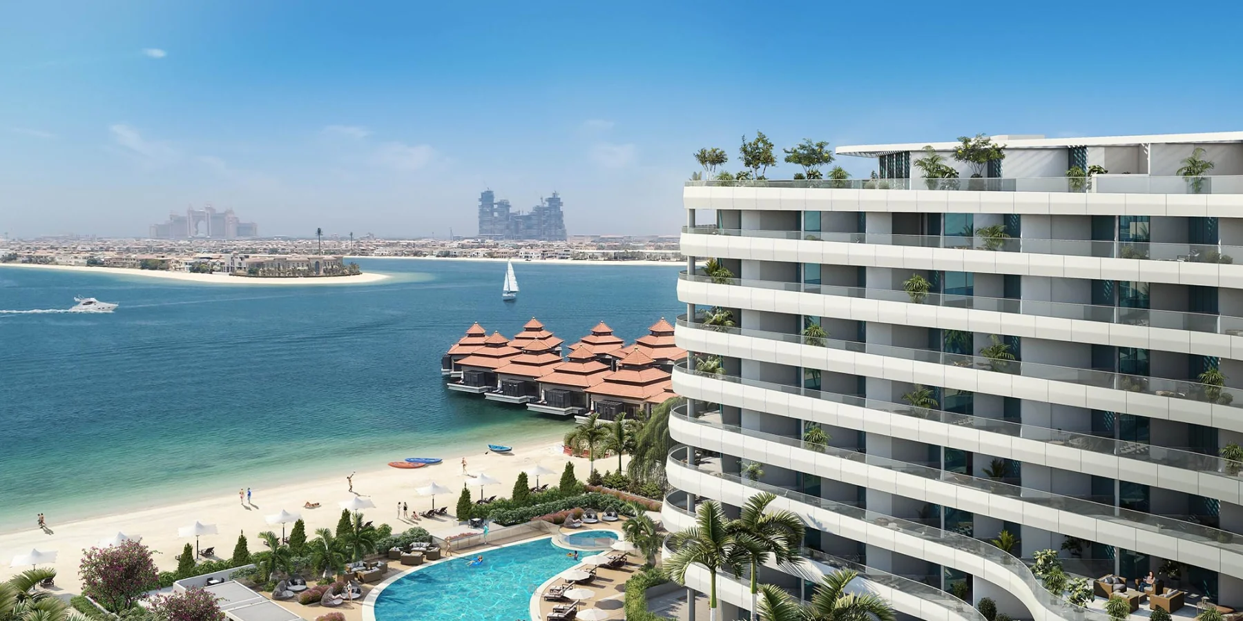 Beachfront on the Palm's East Crescent