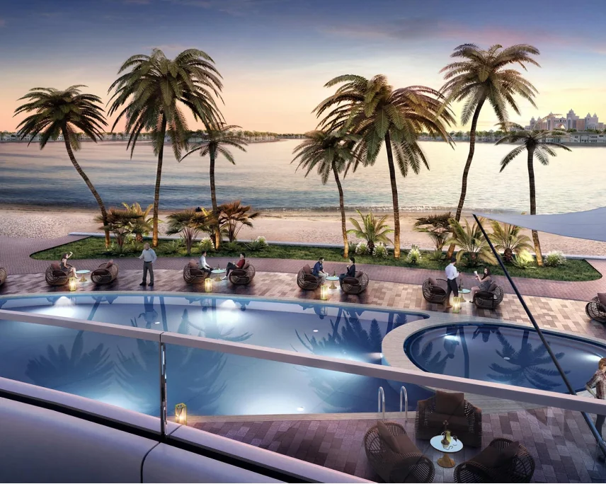 Swimming pool and elegant reception