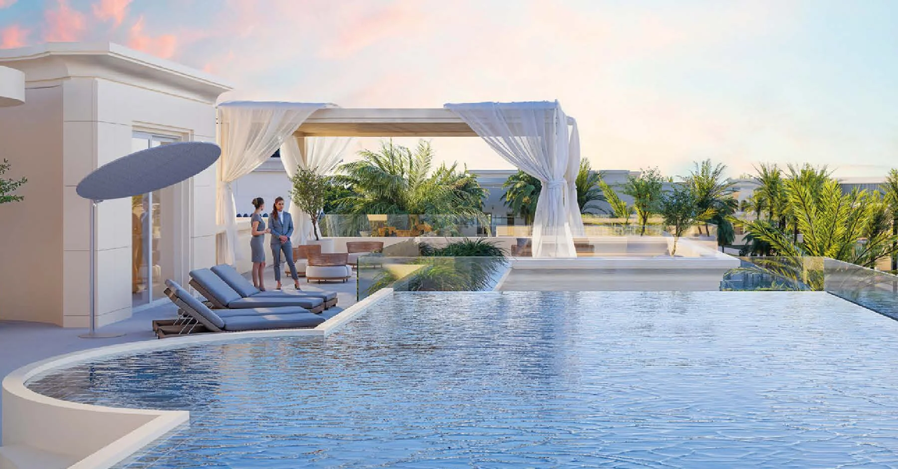 Two pools in every mansion