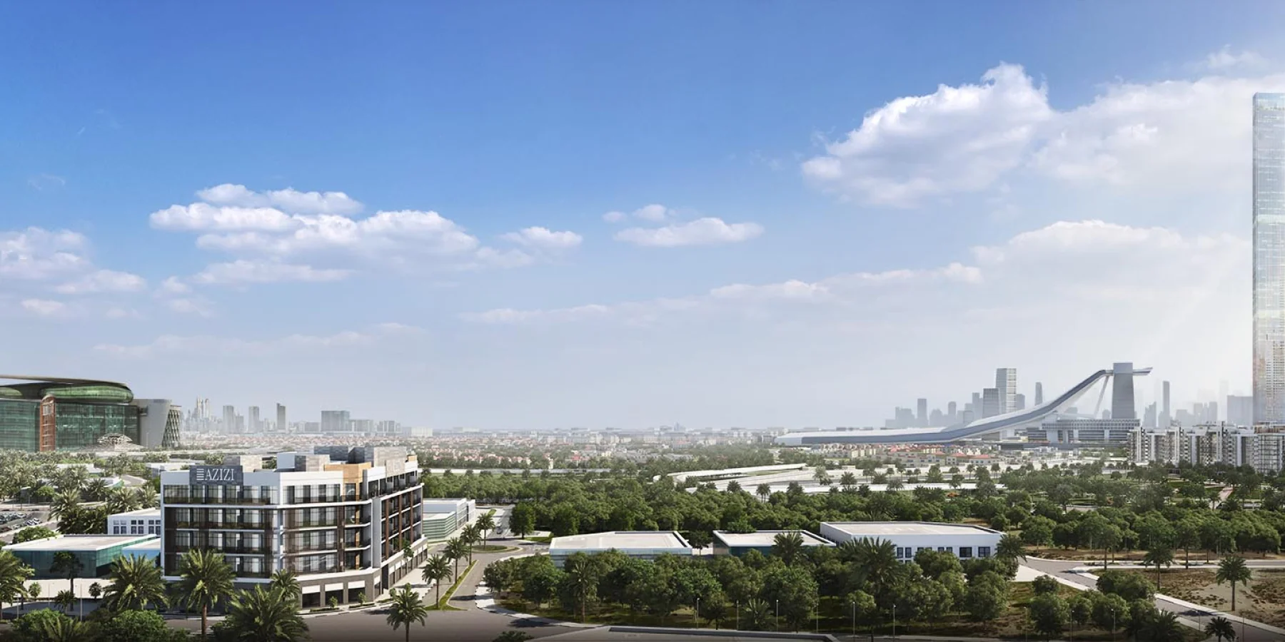 City and park views