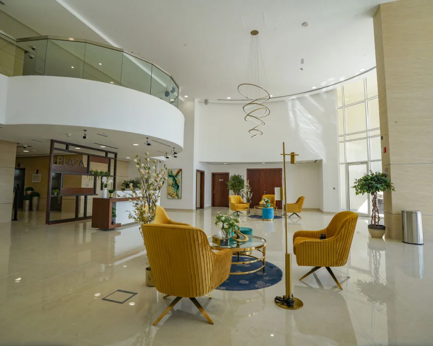 An elegant lobby