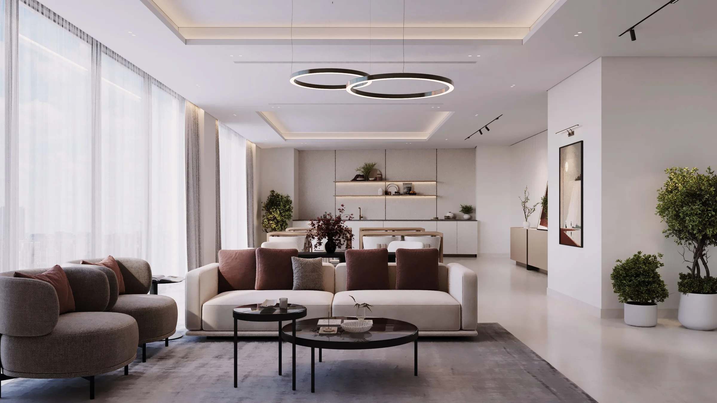 Studios to three-bedroom apartments