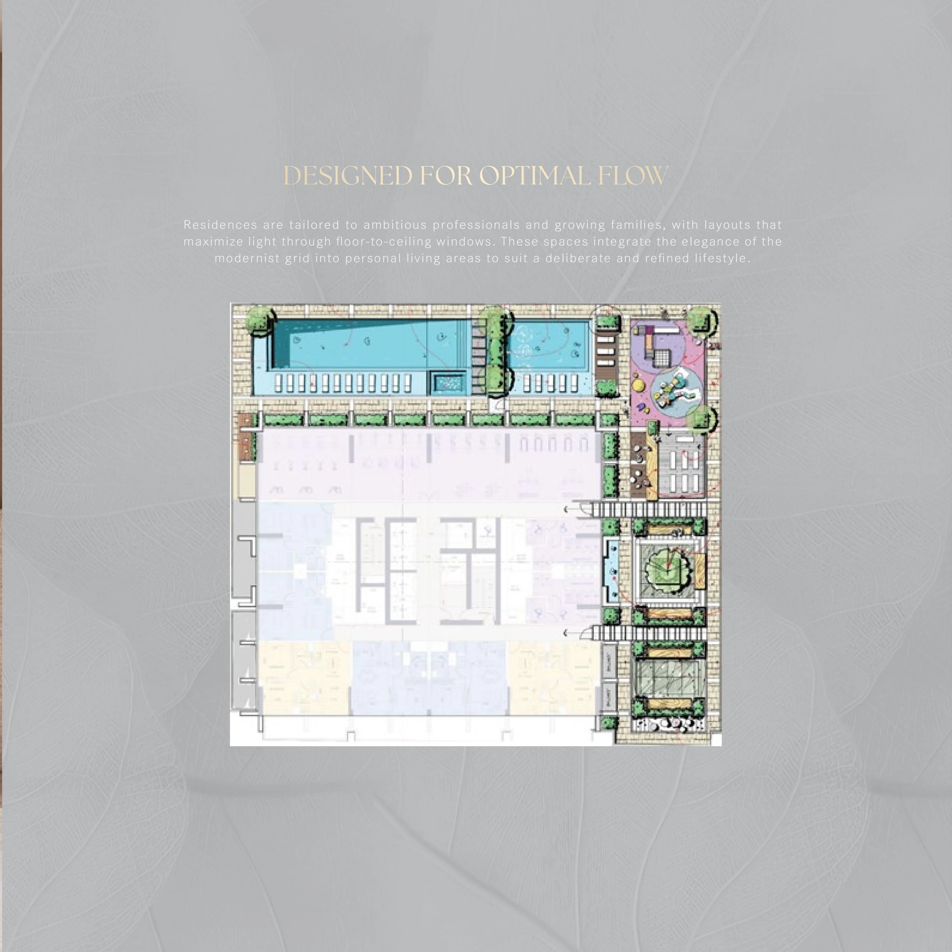 Fifth-floor amenity deck