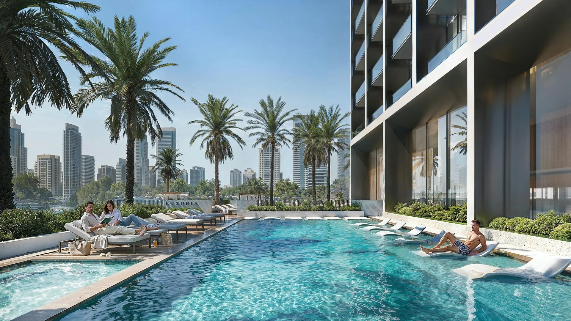 Fifth-floor amenity deck