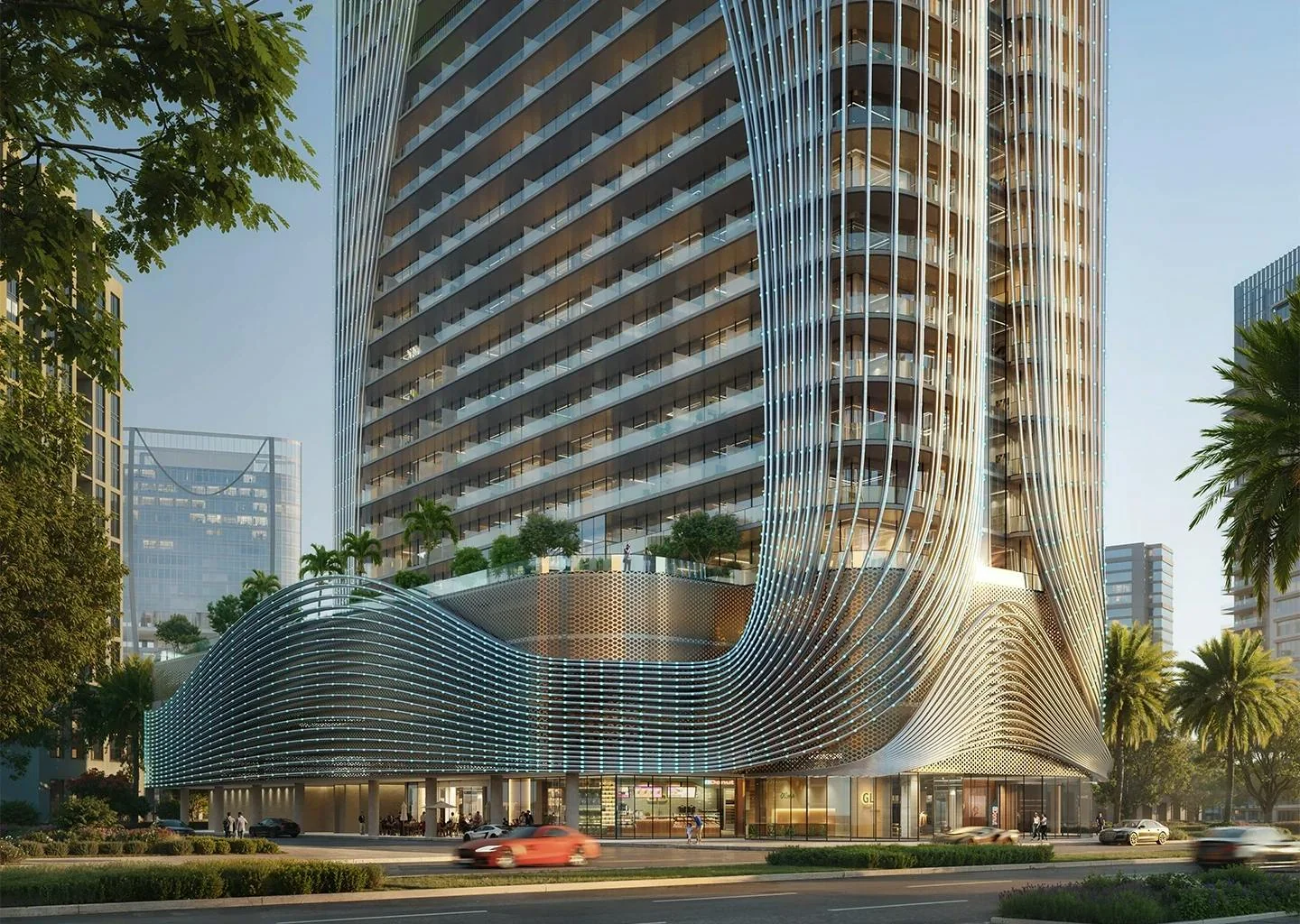 Curved architectural form