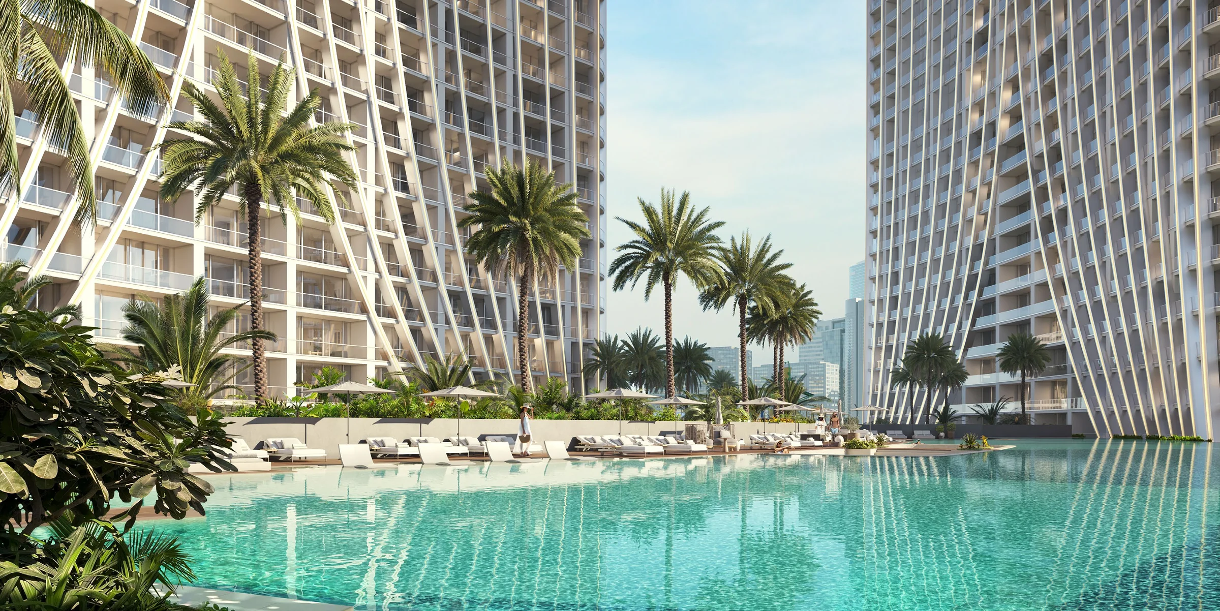 Pool deck, gym and spa