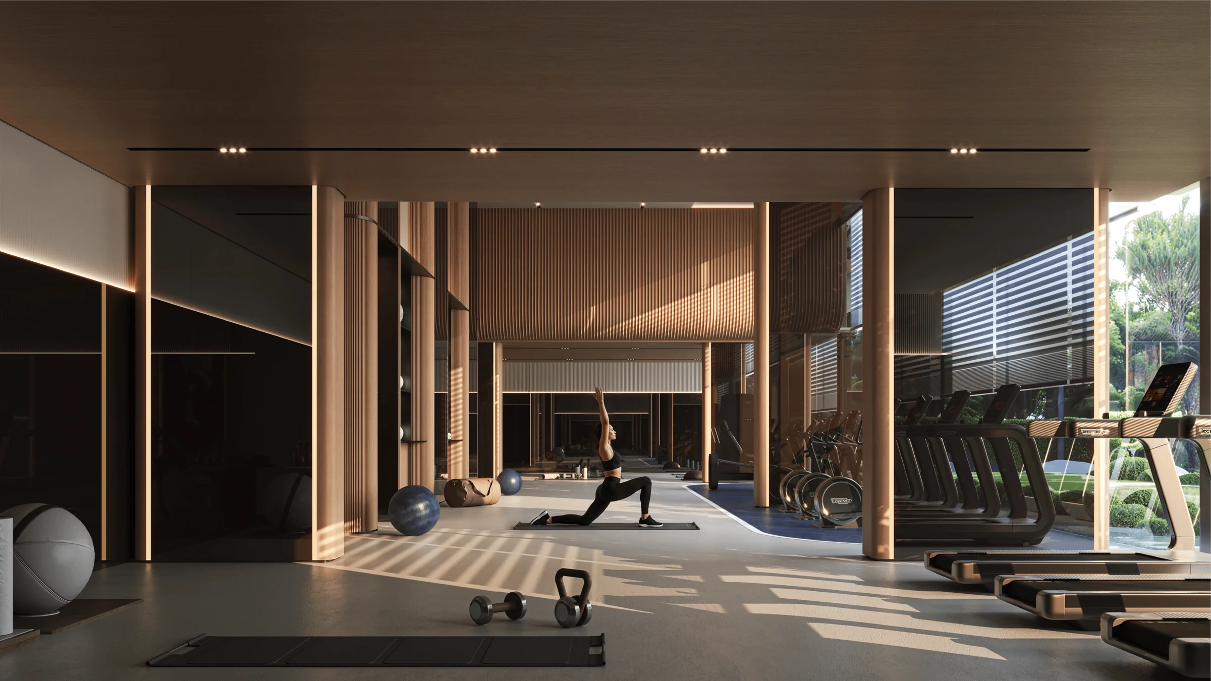 Gym and outdoor fitness