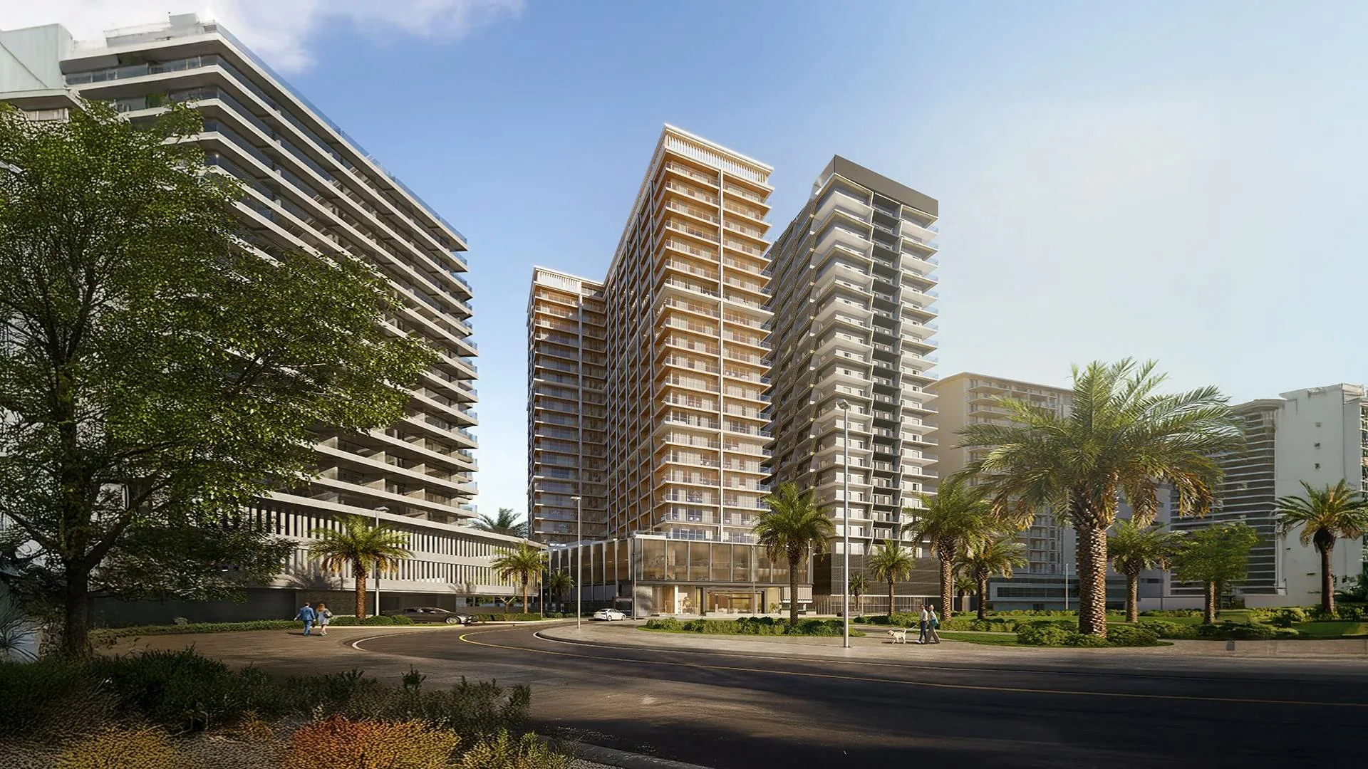 Al Jaddaf waterfront setting