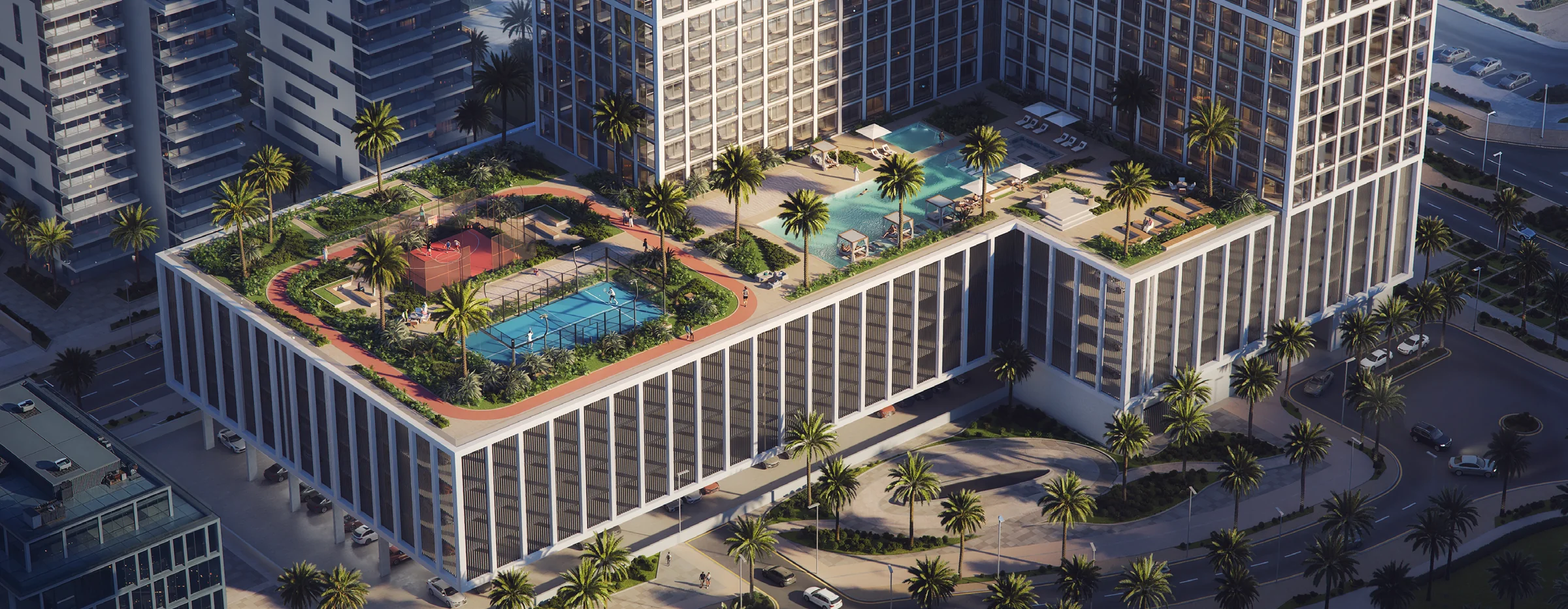 Podium amenity deck