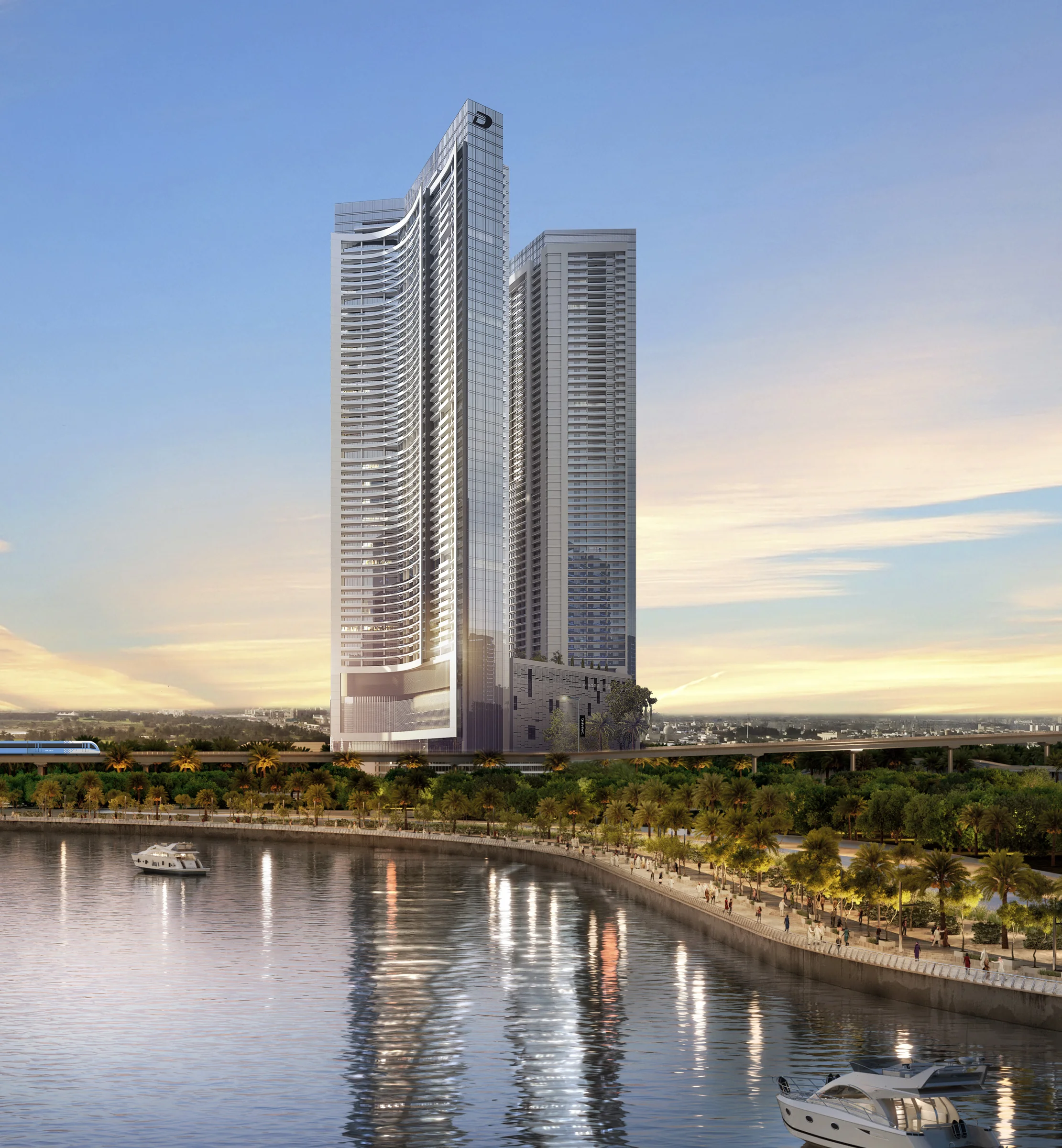 Sheikh Zayed Road, beside Dubai Canal