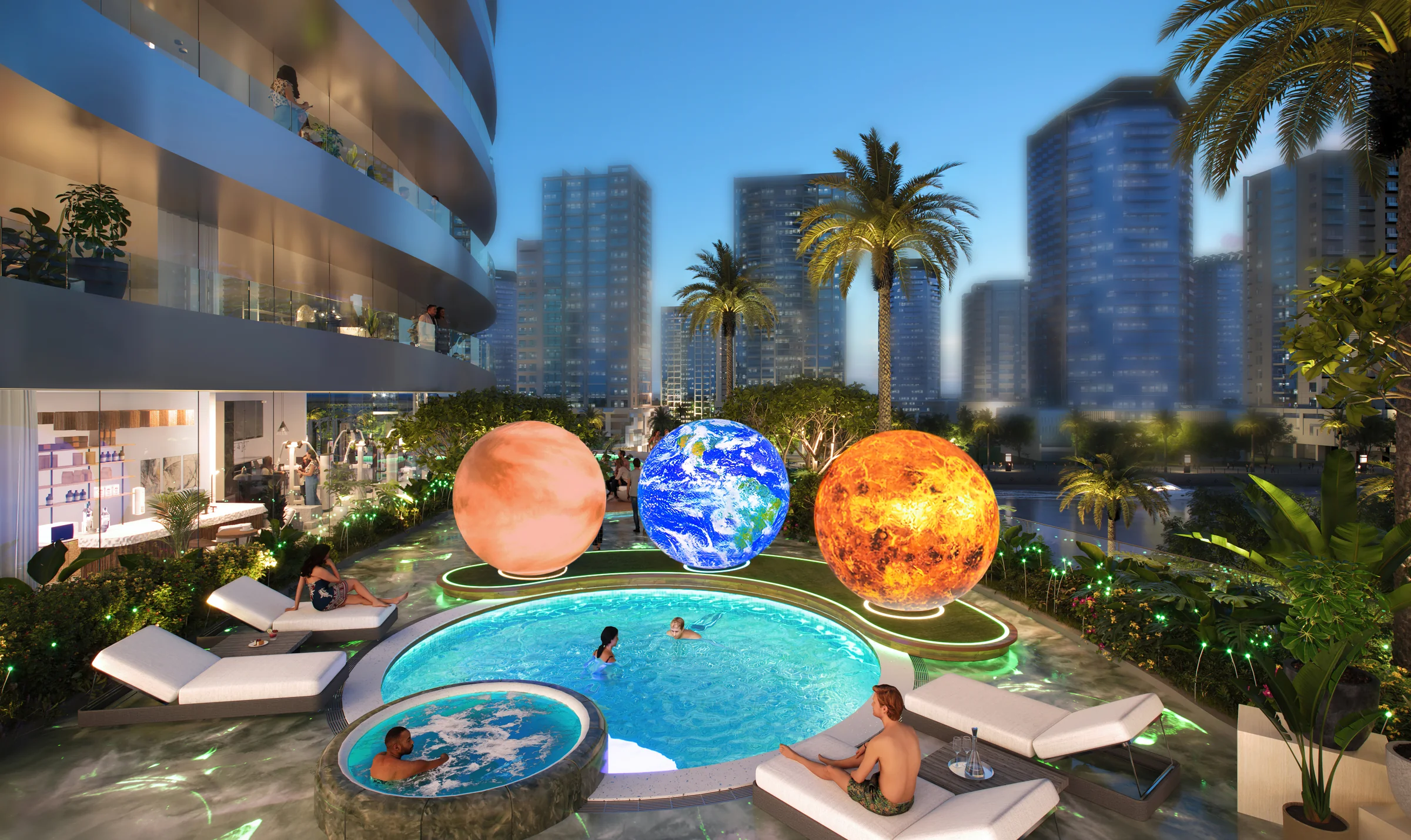 A planet-inspired garden