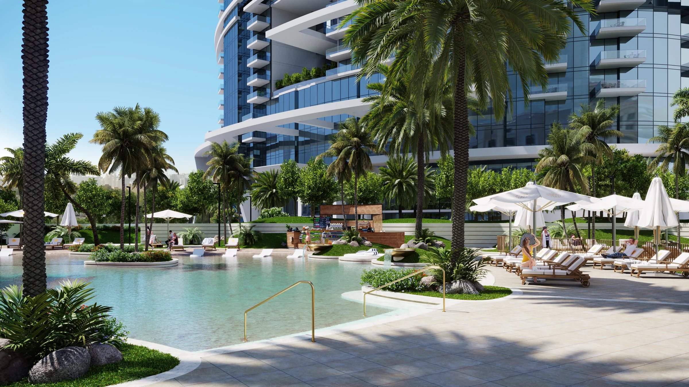 A 900-square-metre beach pool