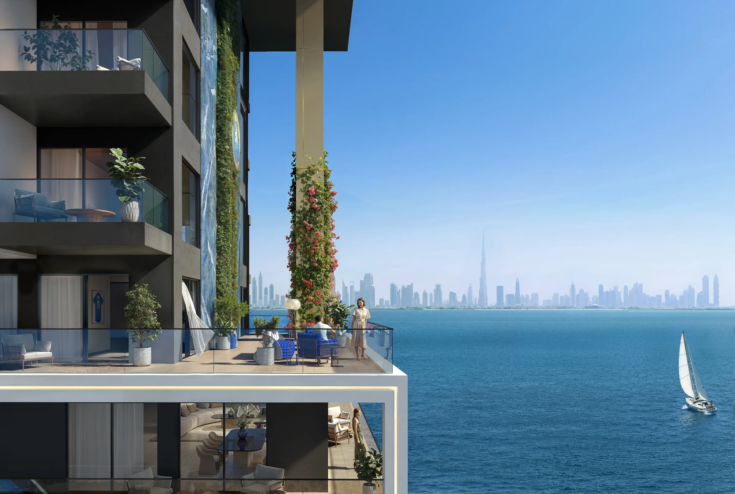 Sea views from Dubai Maritime City