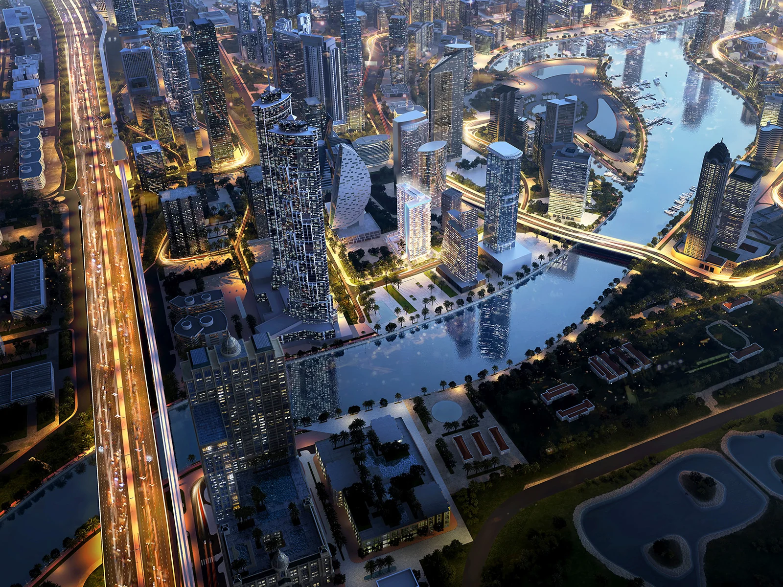 Views over the Dubai Canal