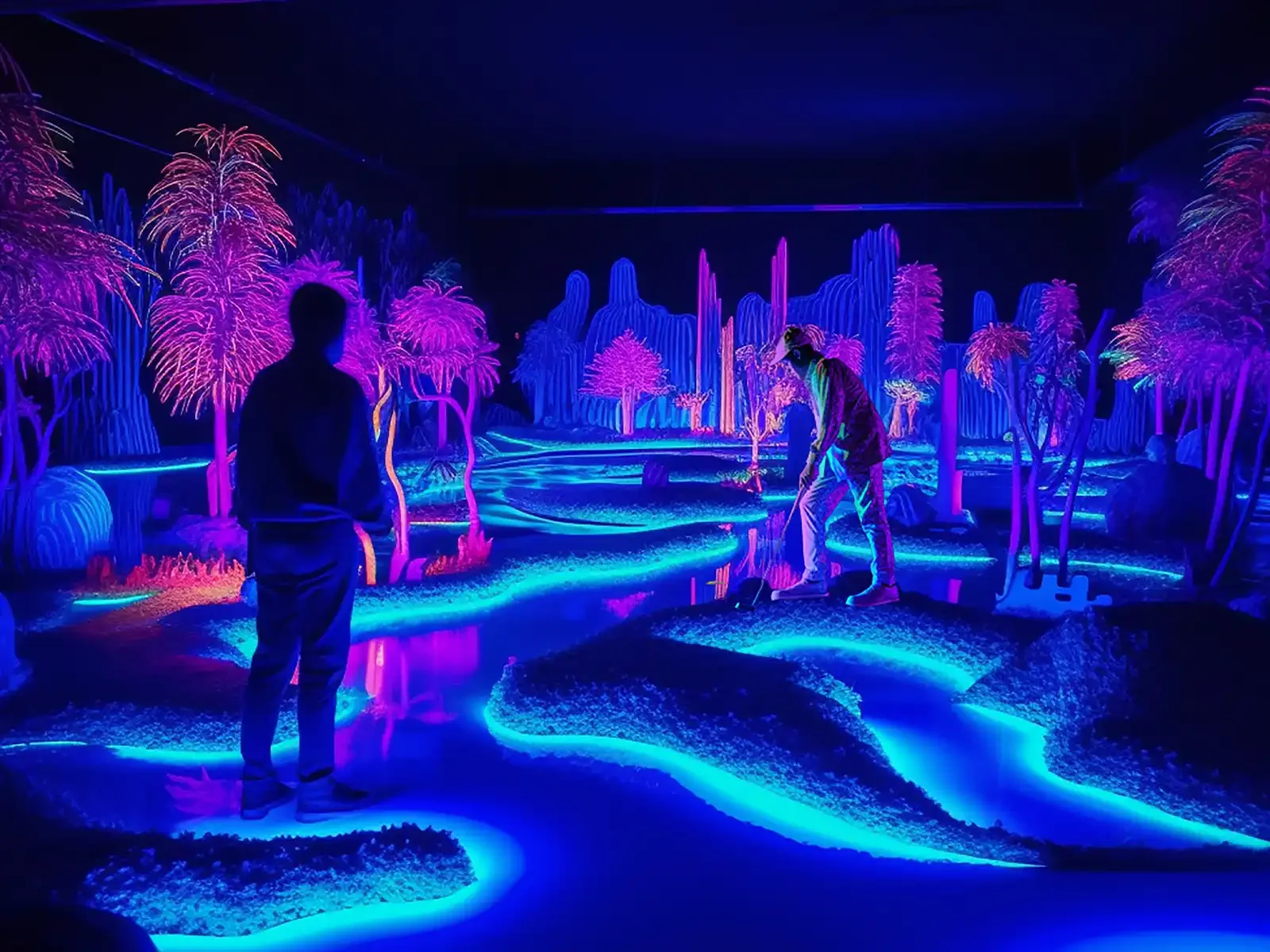 Golf after dark