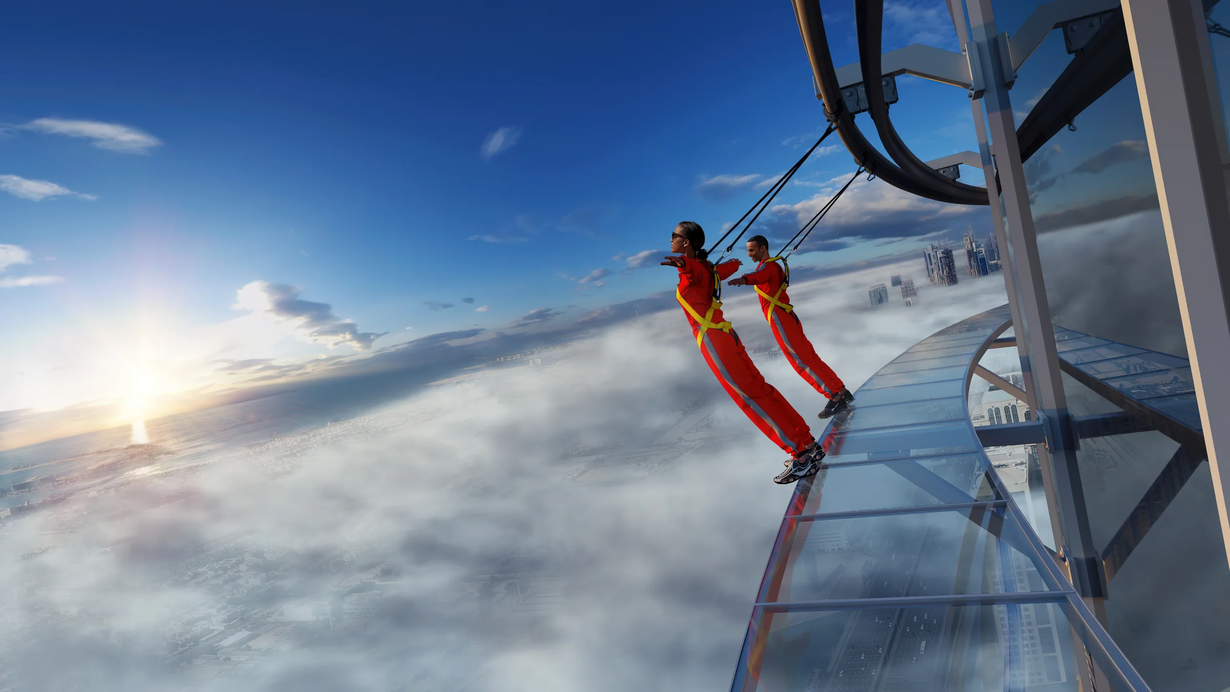 An edge walk above the clouds