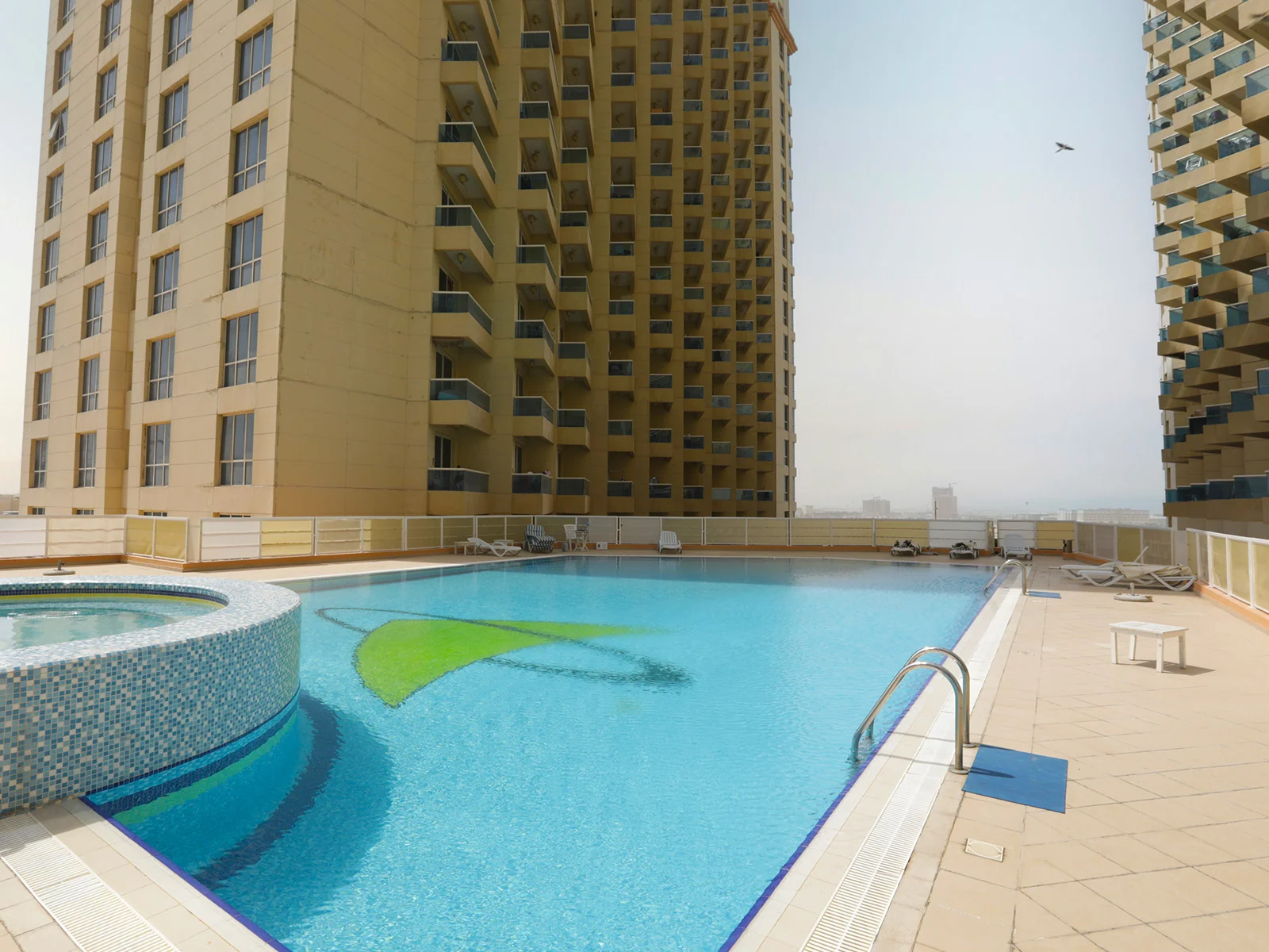A large swimming pool