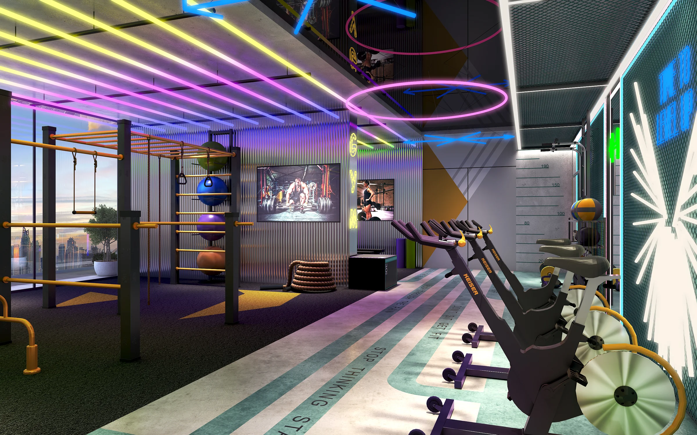Fitness built into the building