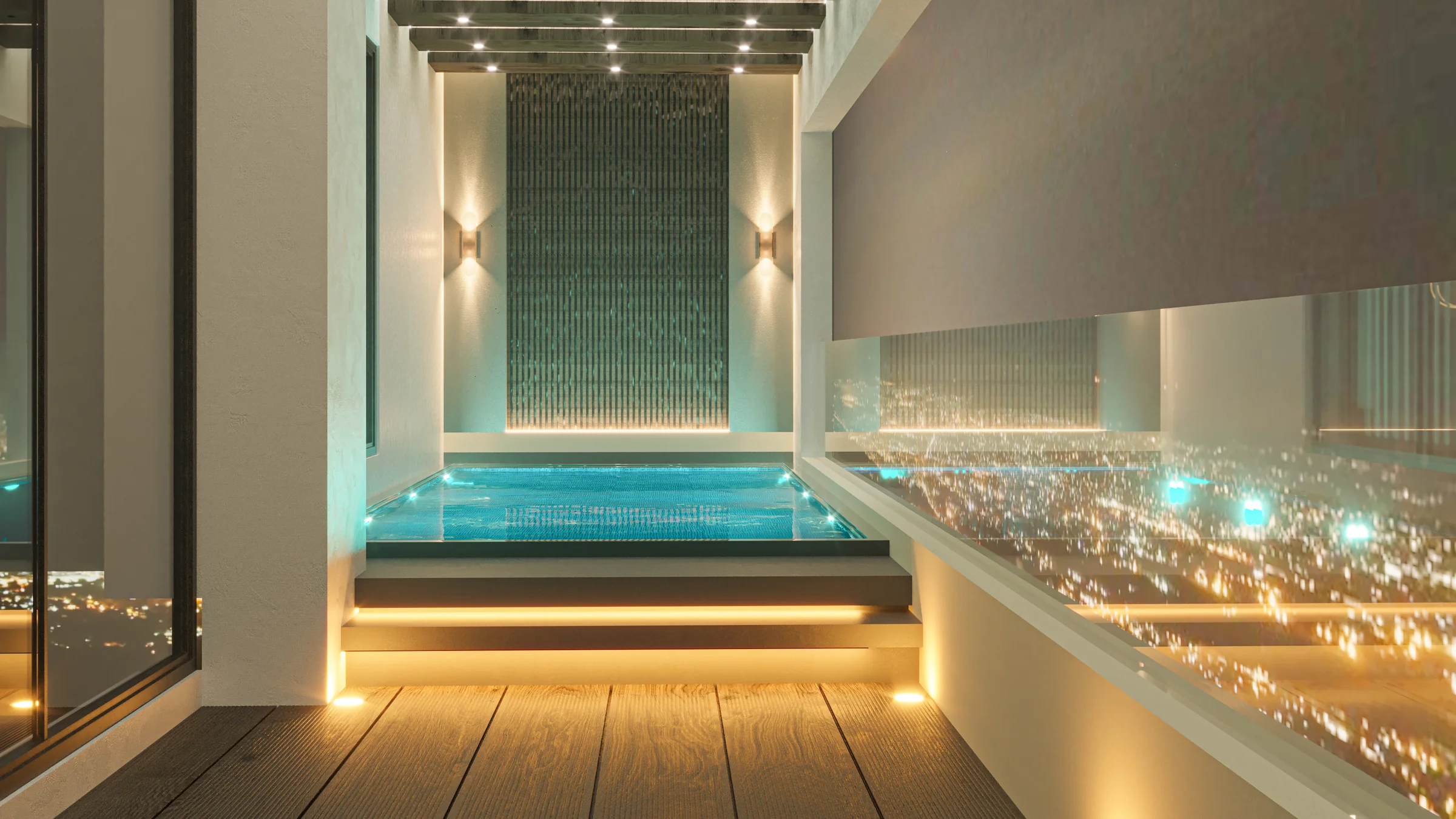 Private pools in selected apartments