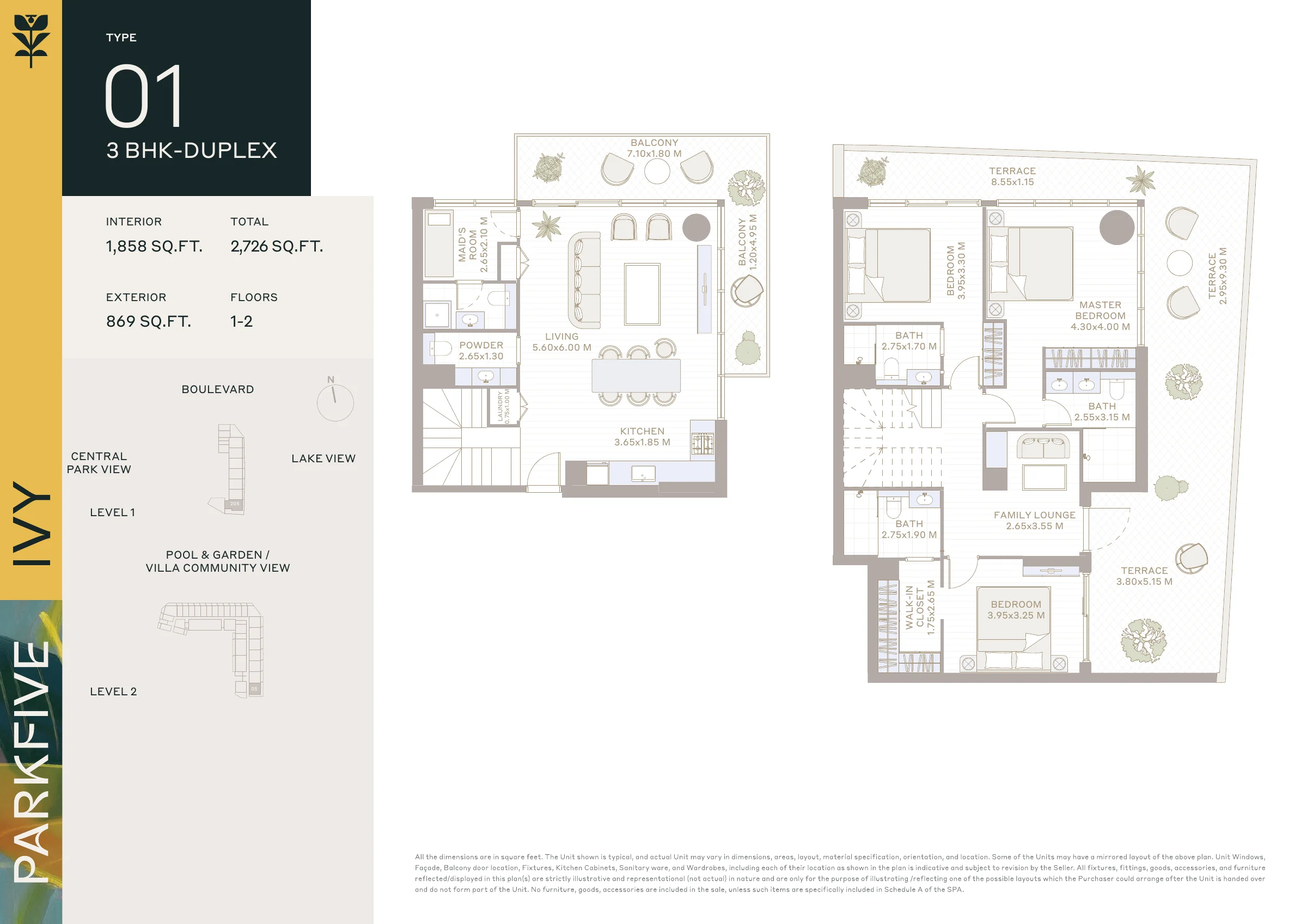 Townhouse-style duplexes in Ivy