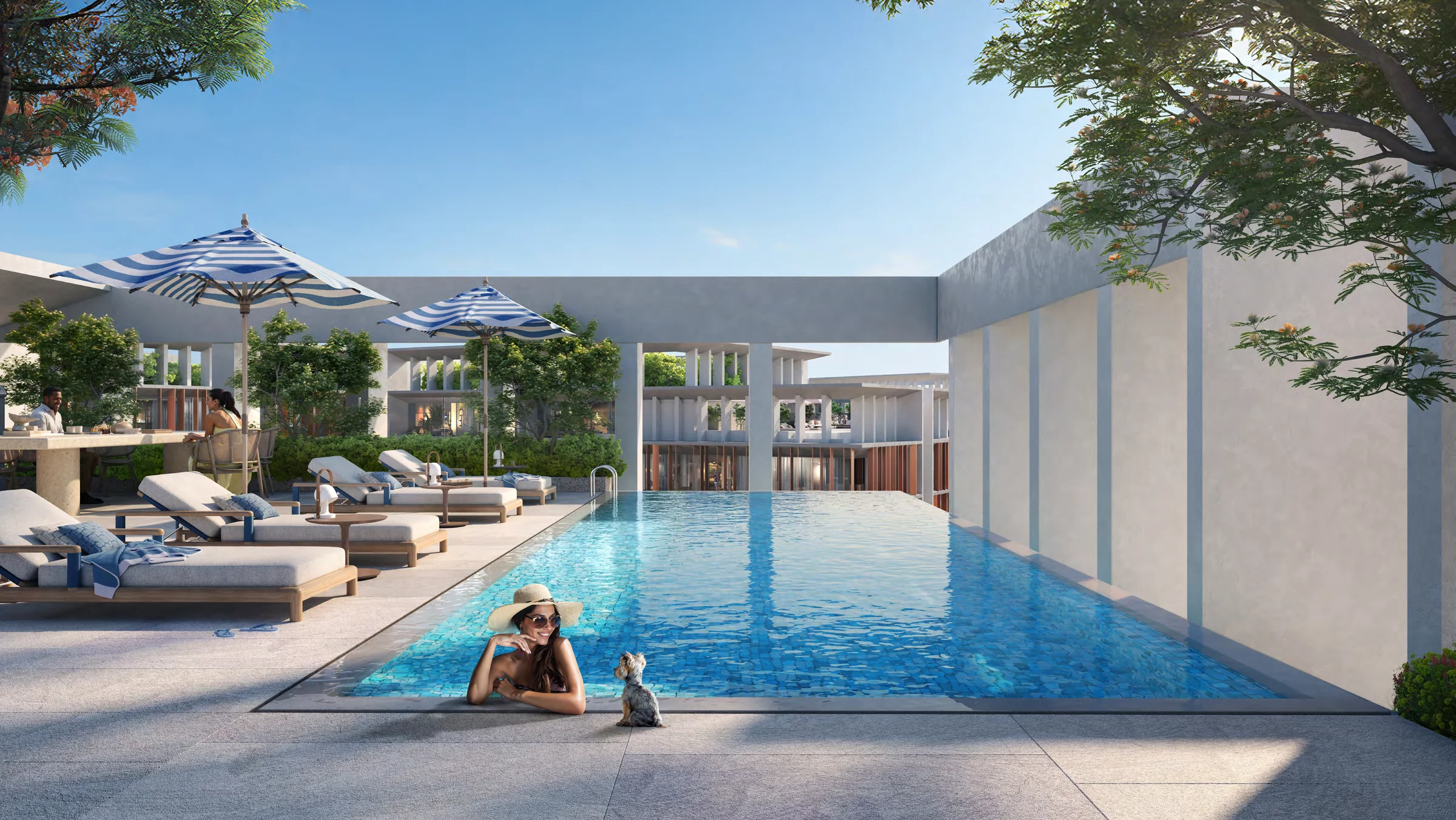 Amenities from podium to rooftop