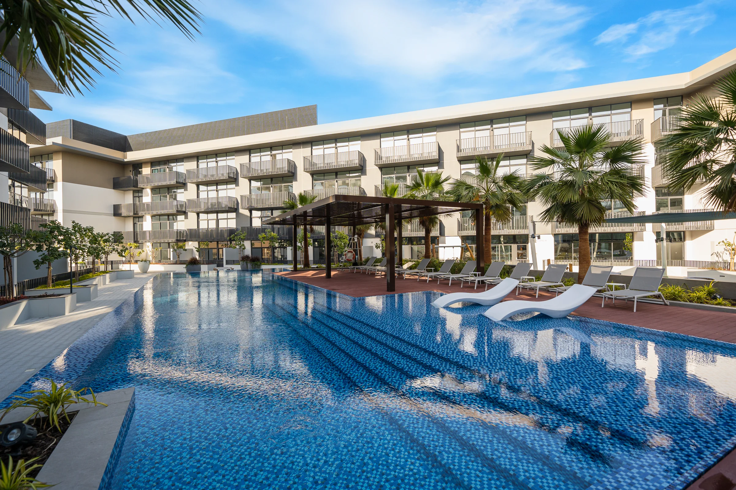 Courtyard pool and deck