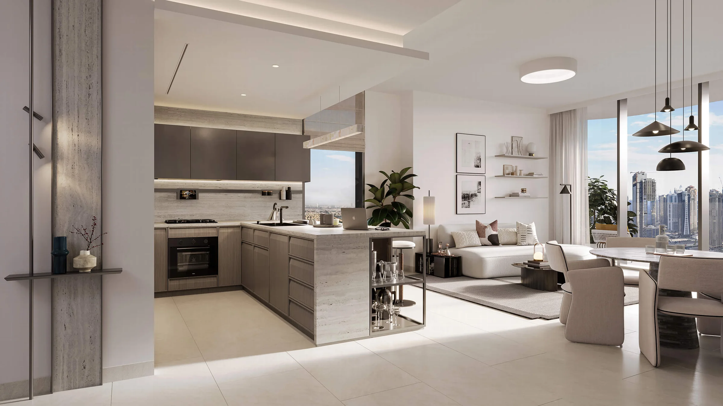 355 homes from one to four bedrooms
