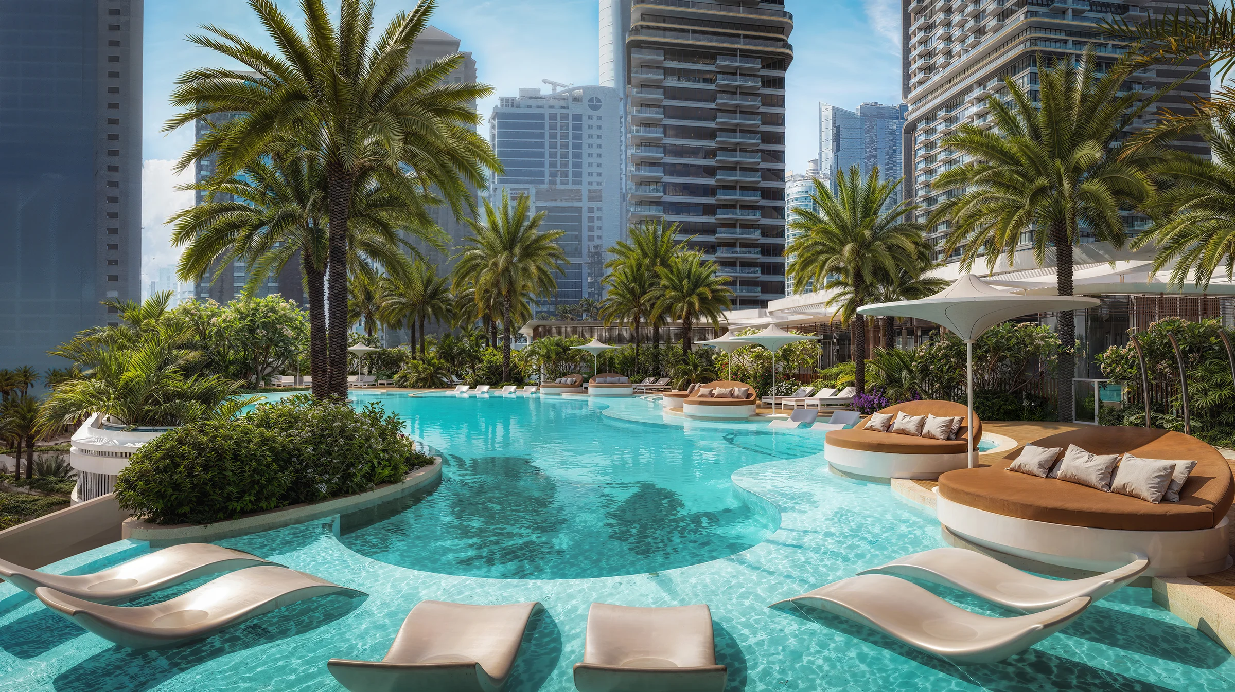A 40-metre infinity-edge pool