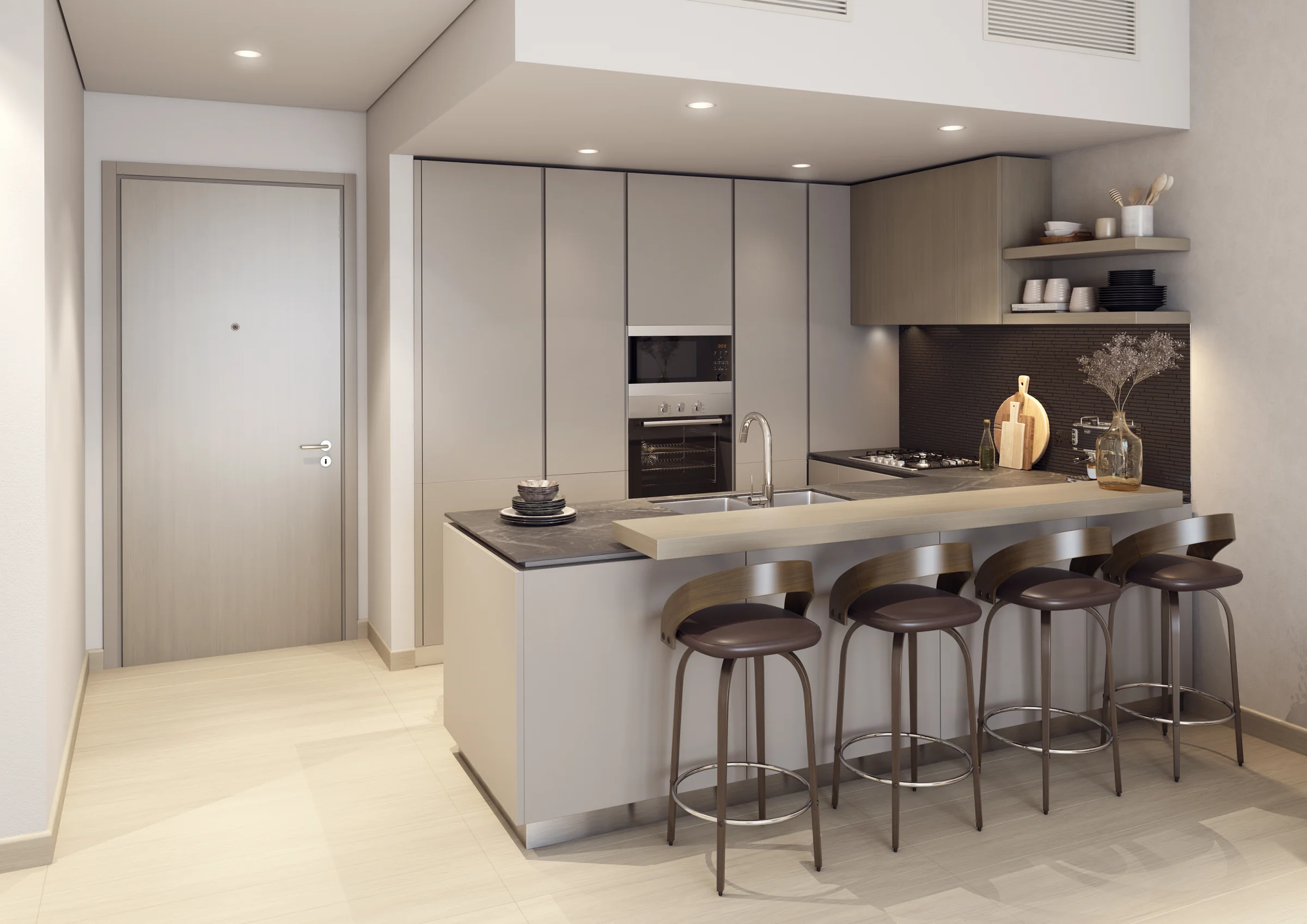 Fitted open kitchens