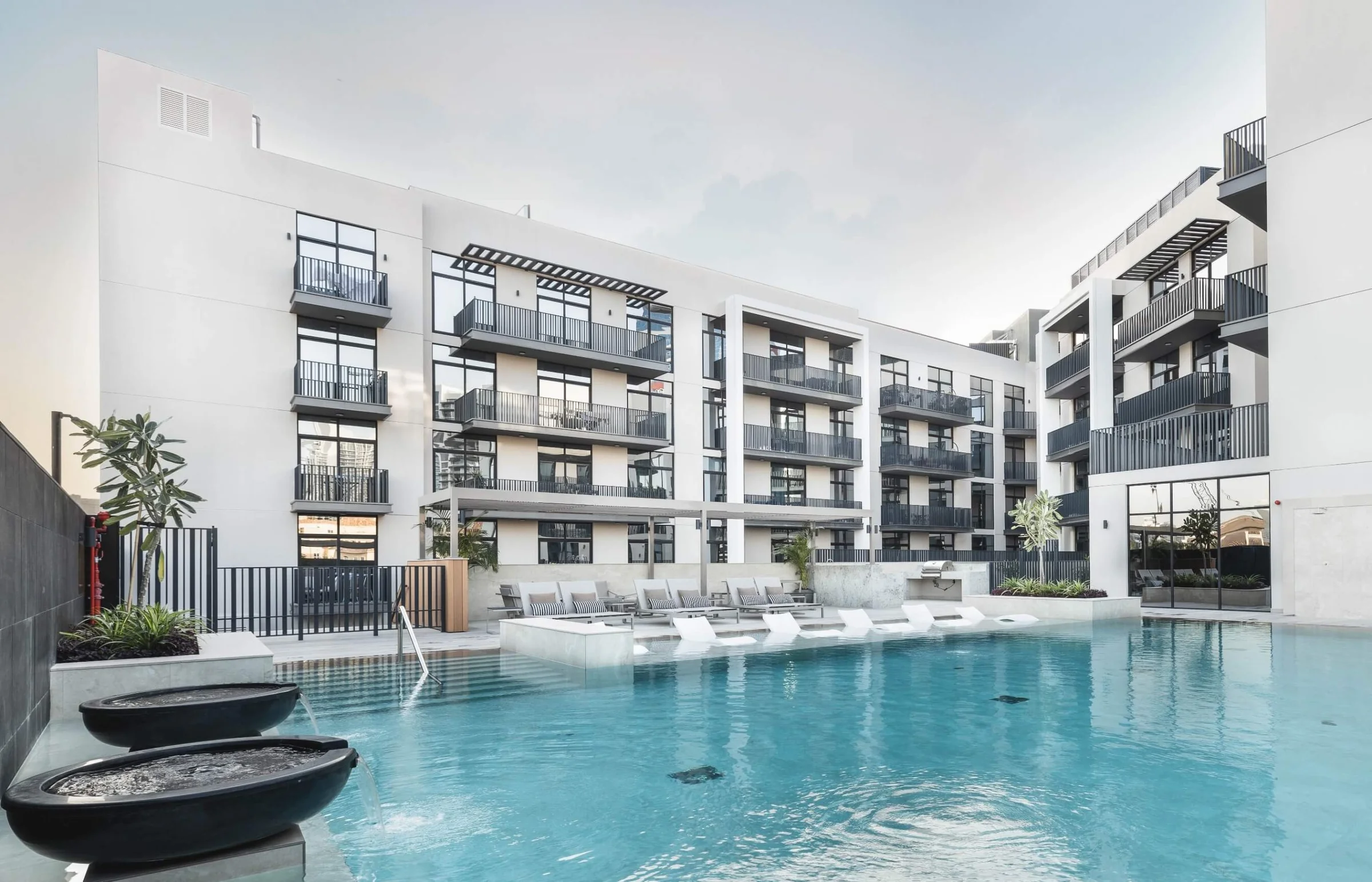 First-floor pool deck