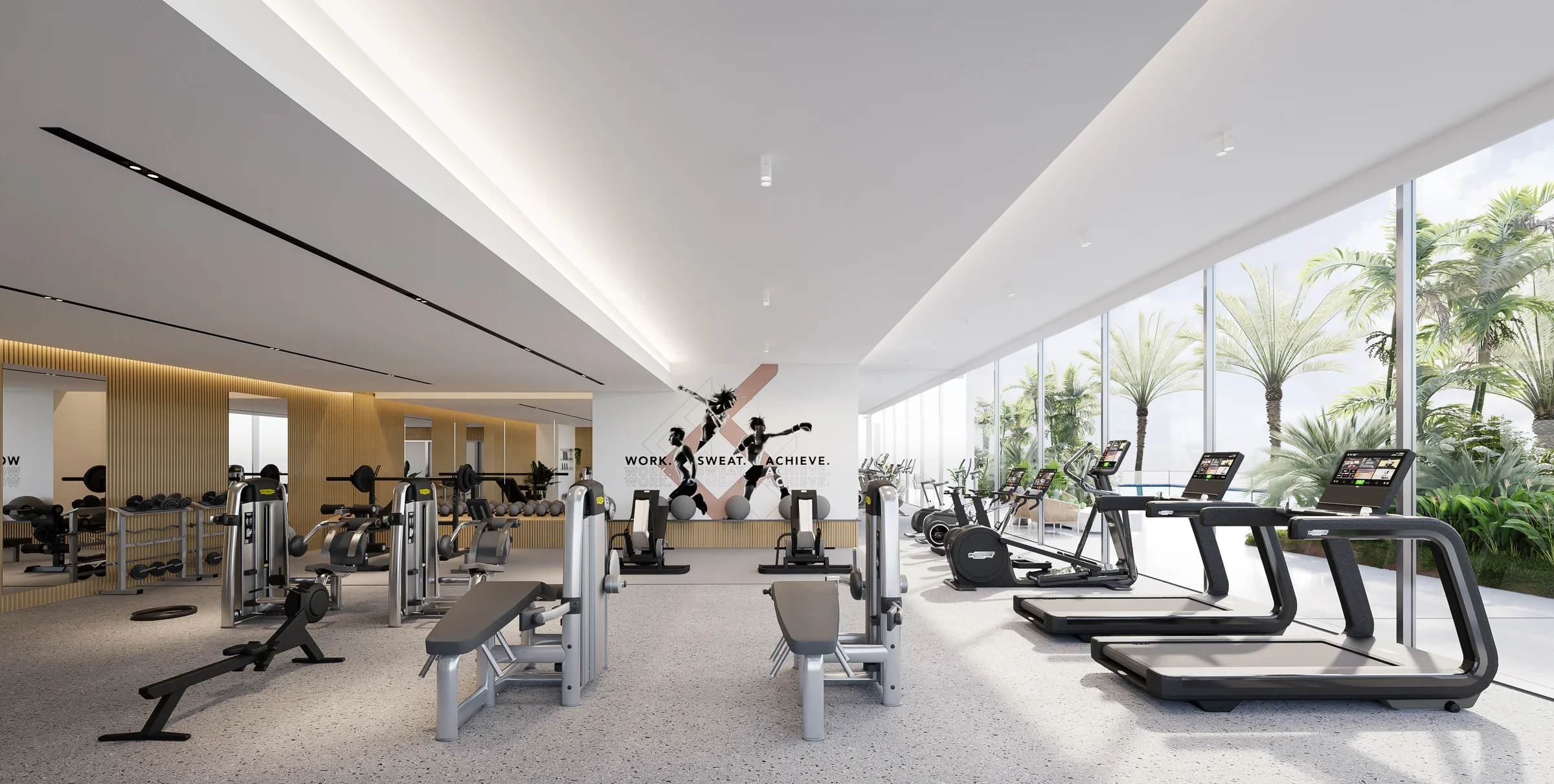 Fitness, yoga and saunas