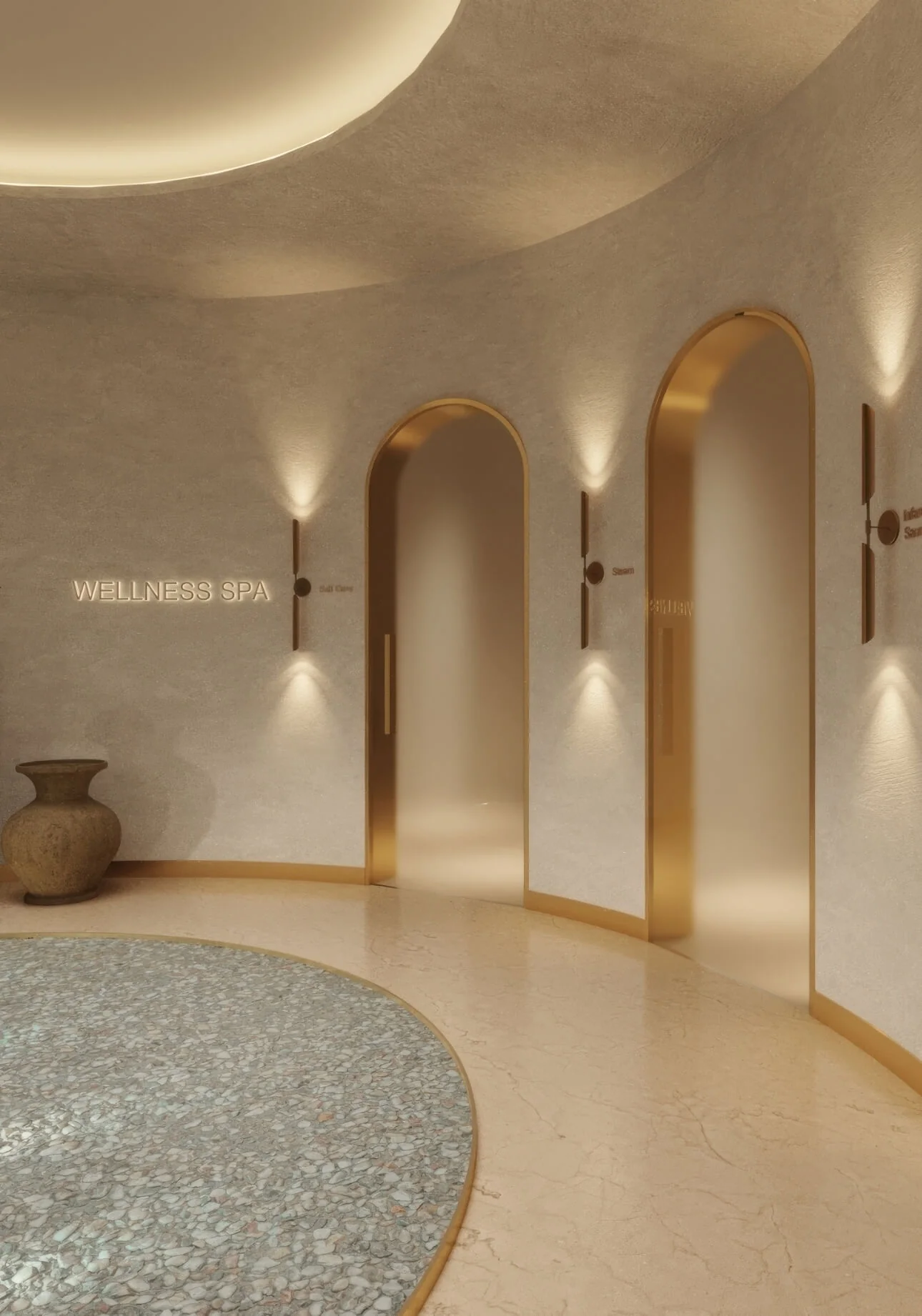 Basement wellness spa