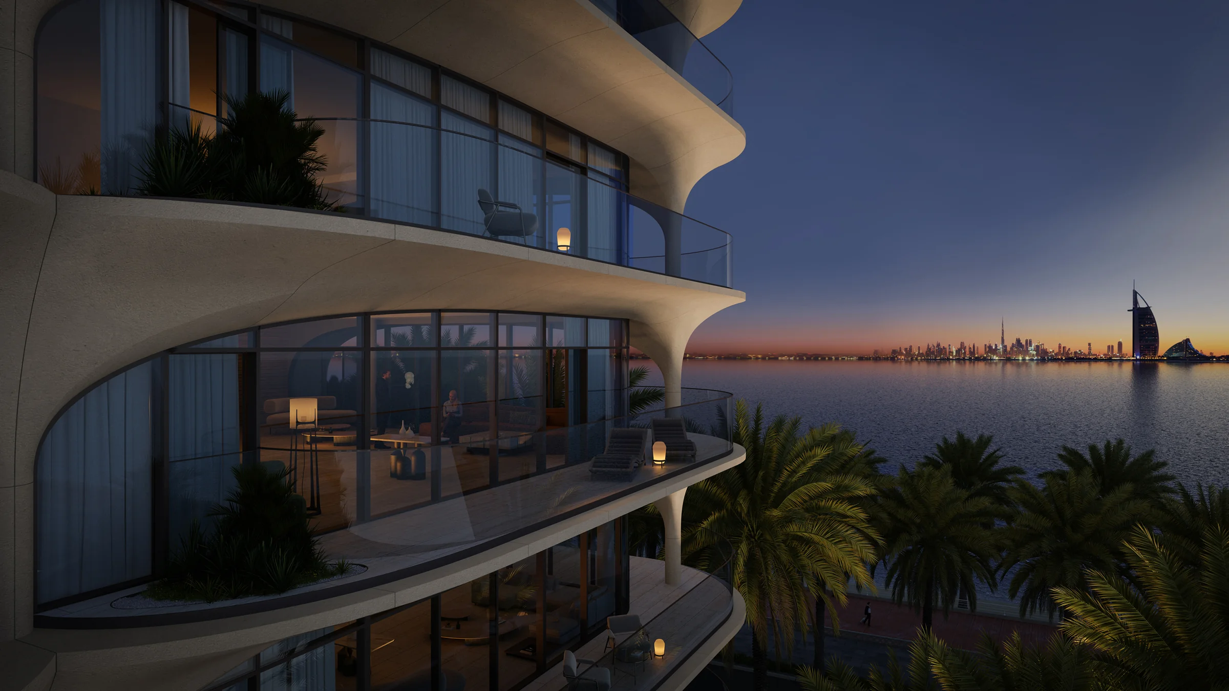 On the Palm Jumeirah crescent