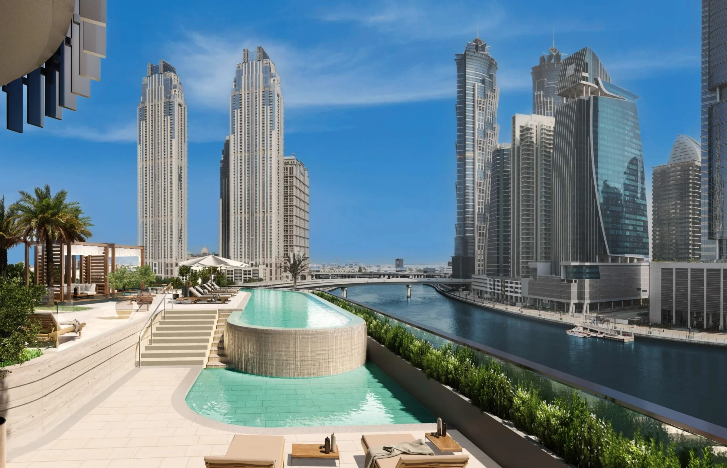 The River Club pool deck