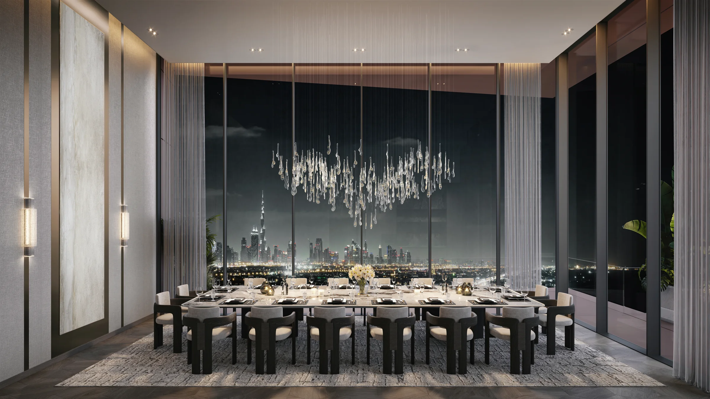 Sky dining and an observation deck on top