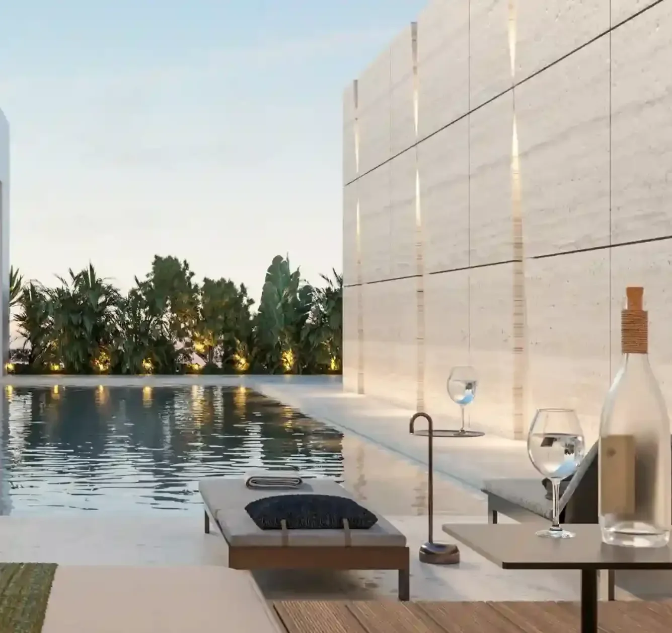 A pool without leaving the building