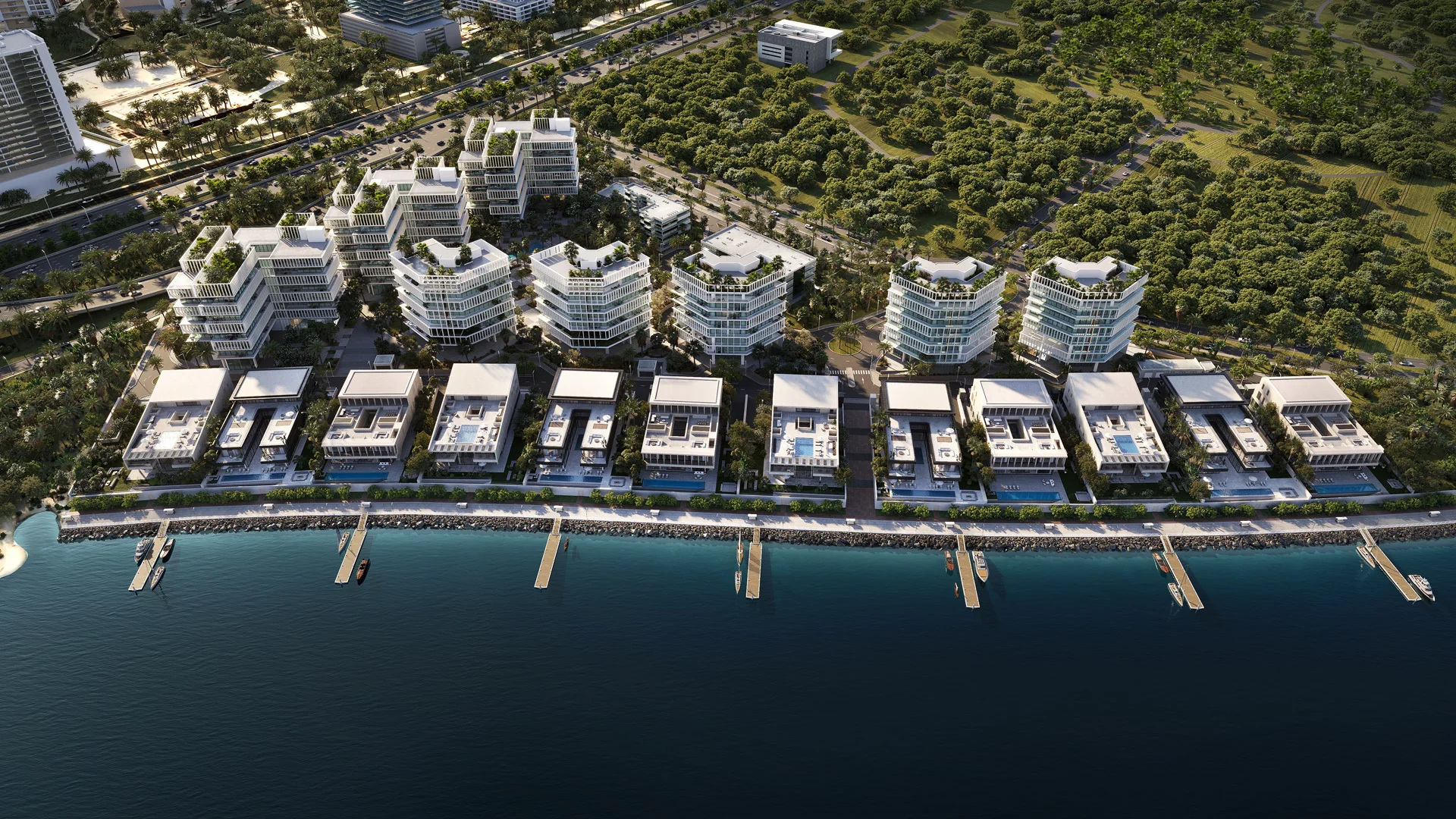 Twelve Creekside mansions in three designs