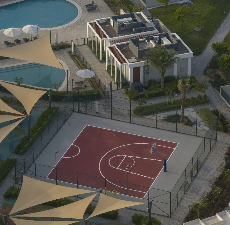 Pools, courts and a clubhouse
