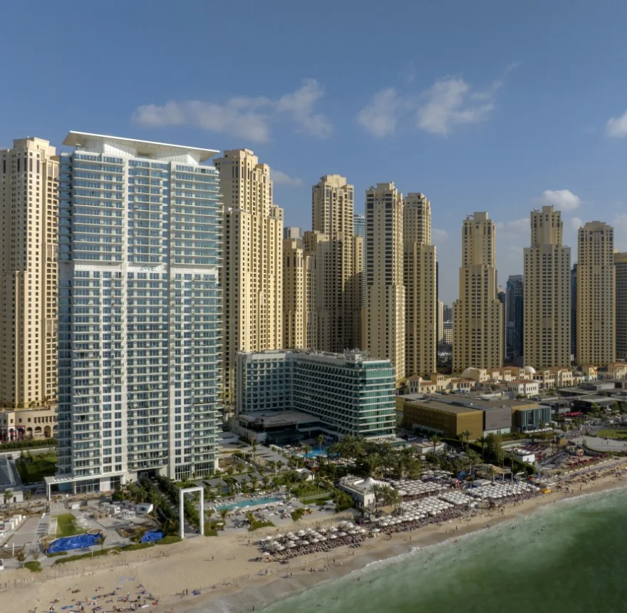 On the JBR beachfront