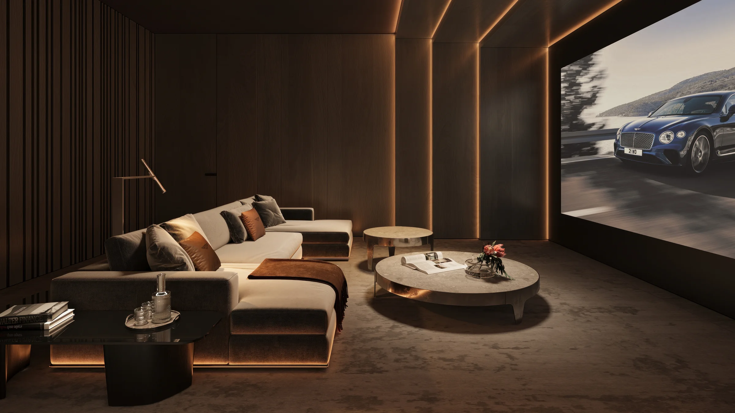 Private gym and cinema in the mansions