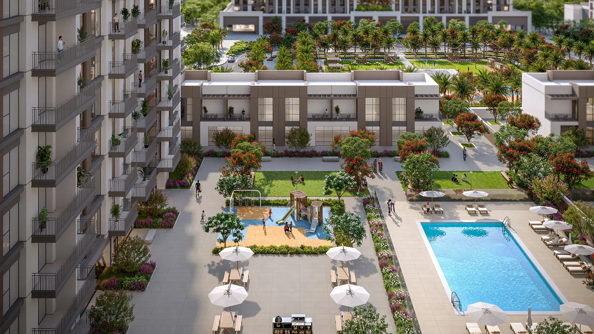 A swimming pool among the planned amenities