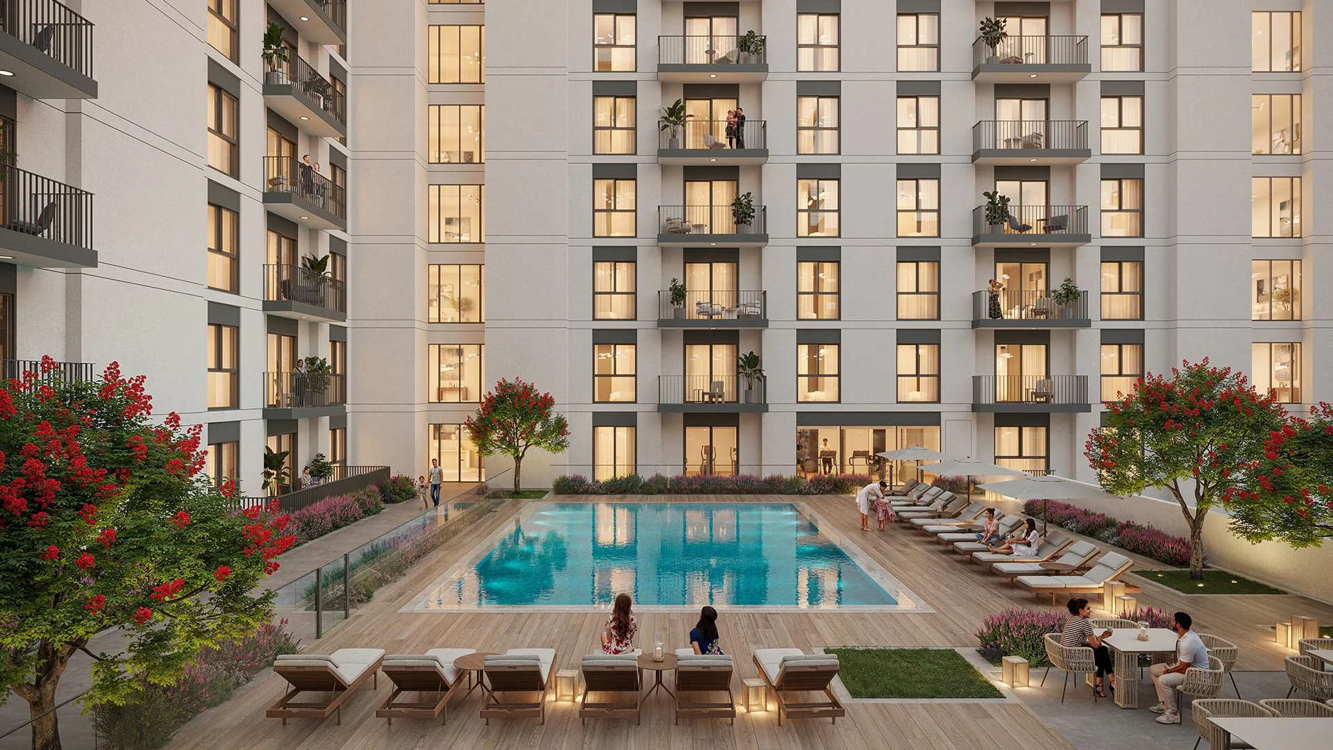 A swimming pool among the planned amenities